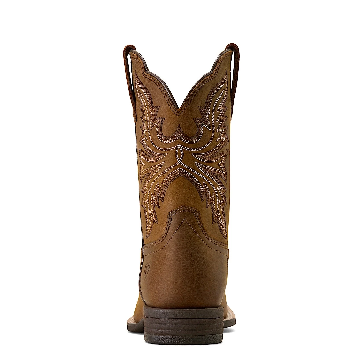 Ariat Youth Westwood Wide Square Toe Western Boot - Distressed Brown - Image 5