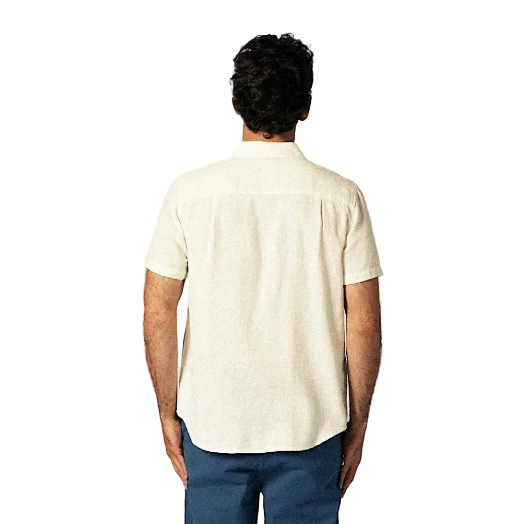 Brixton Men's Charter Short Sleeve Shirt - Egret White - Image 2