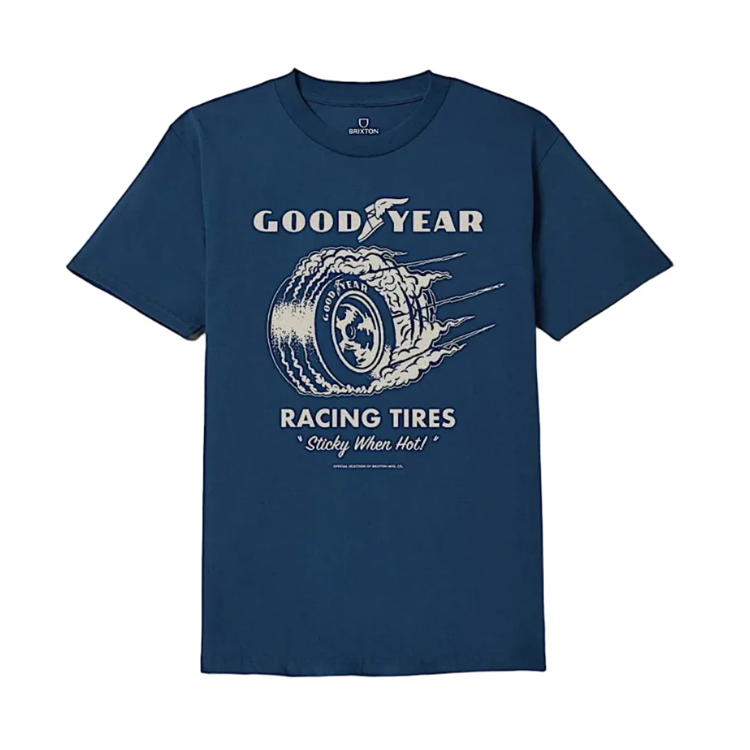 Brixton Men's Goodyear Cheater Slick Tee - Navy