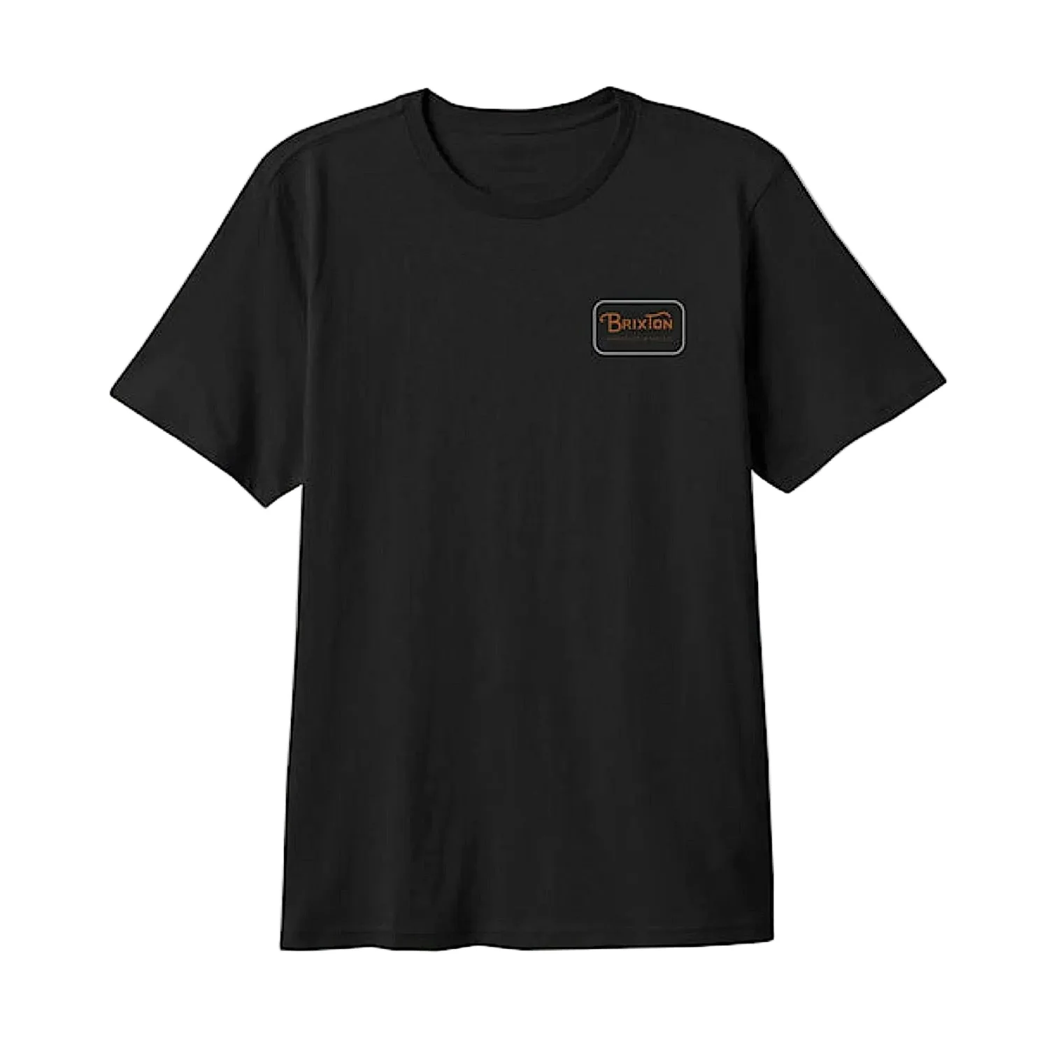 Brixton Men's Grade Tee - Jet Black / Dusted Ochre
