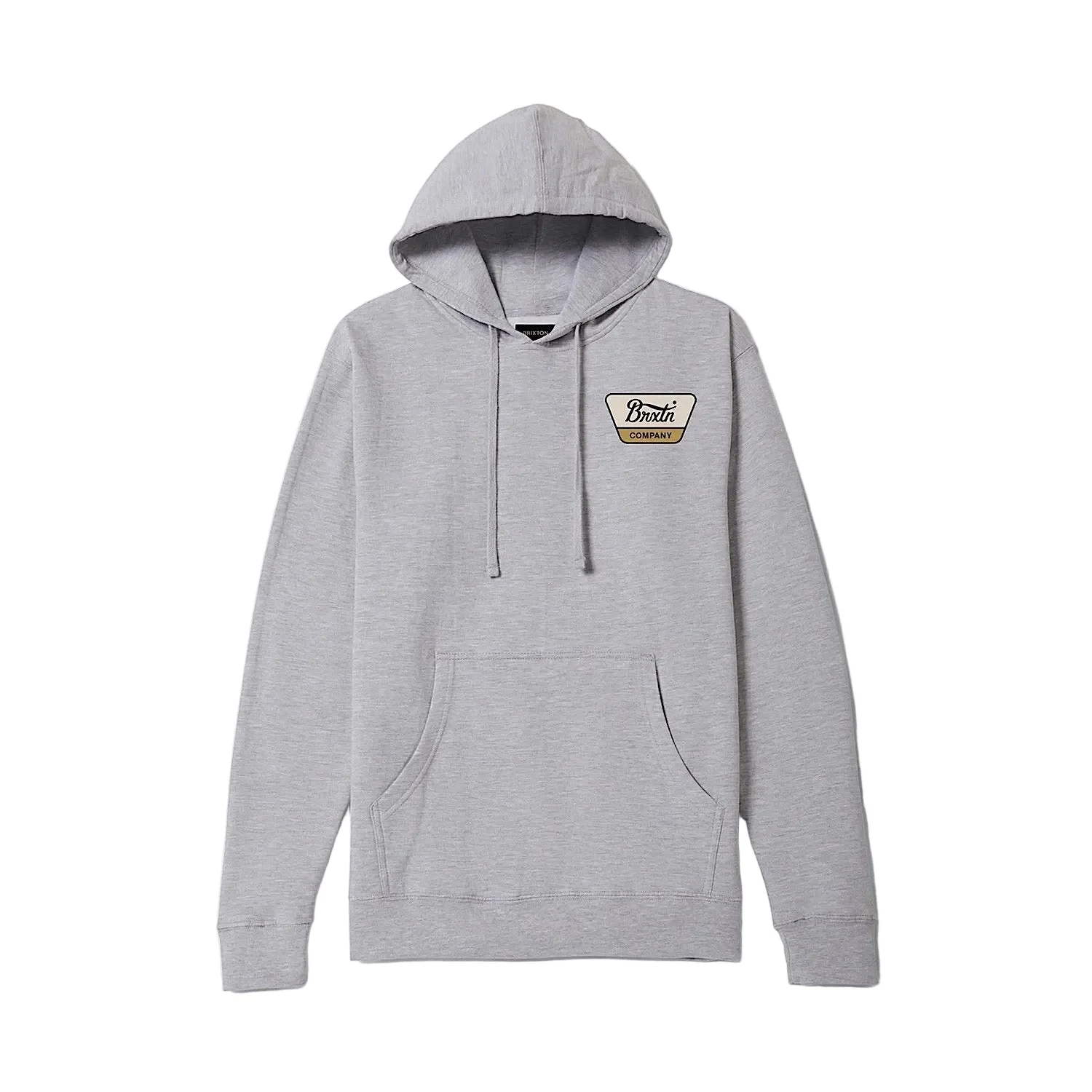 Brixton Men's Linwood Hood - Heather Grey/Whitecap/Dusted Ochre