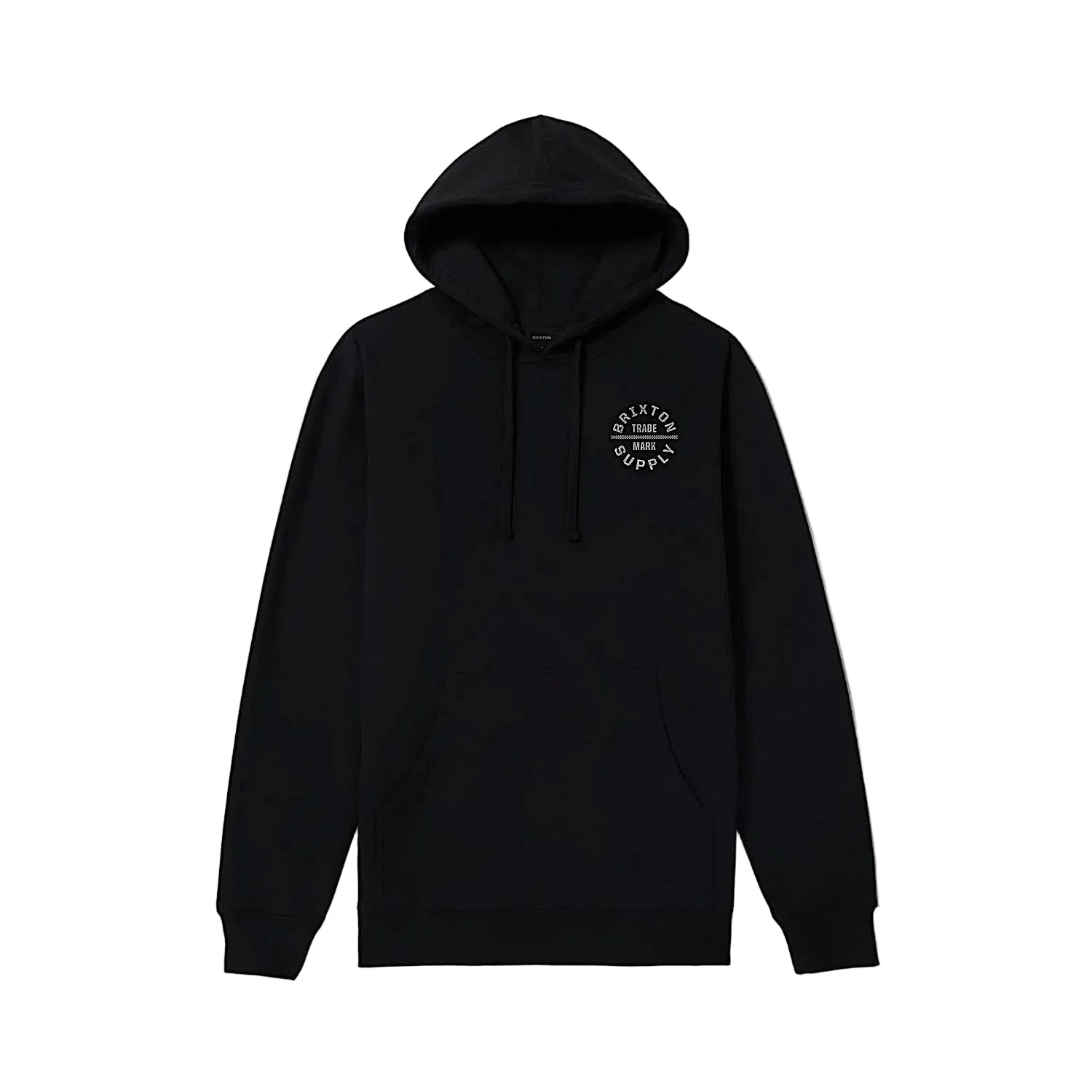 Brixton Men's Oath V Hoodie - Black/Off White - Image 2