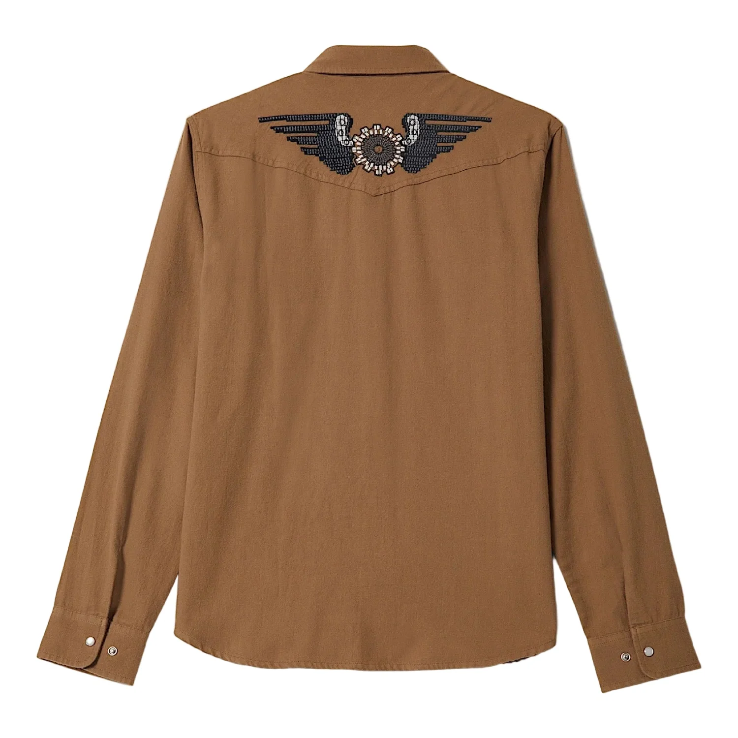 Brixton Men's Waylon Lightweight Overshirt - Khaki - Image 2