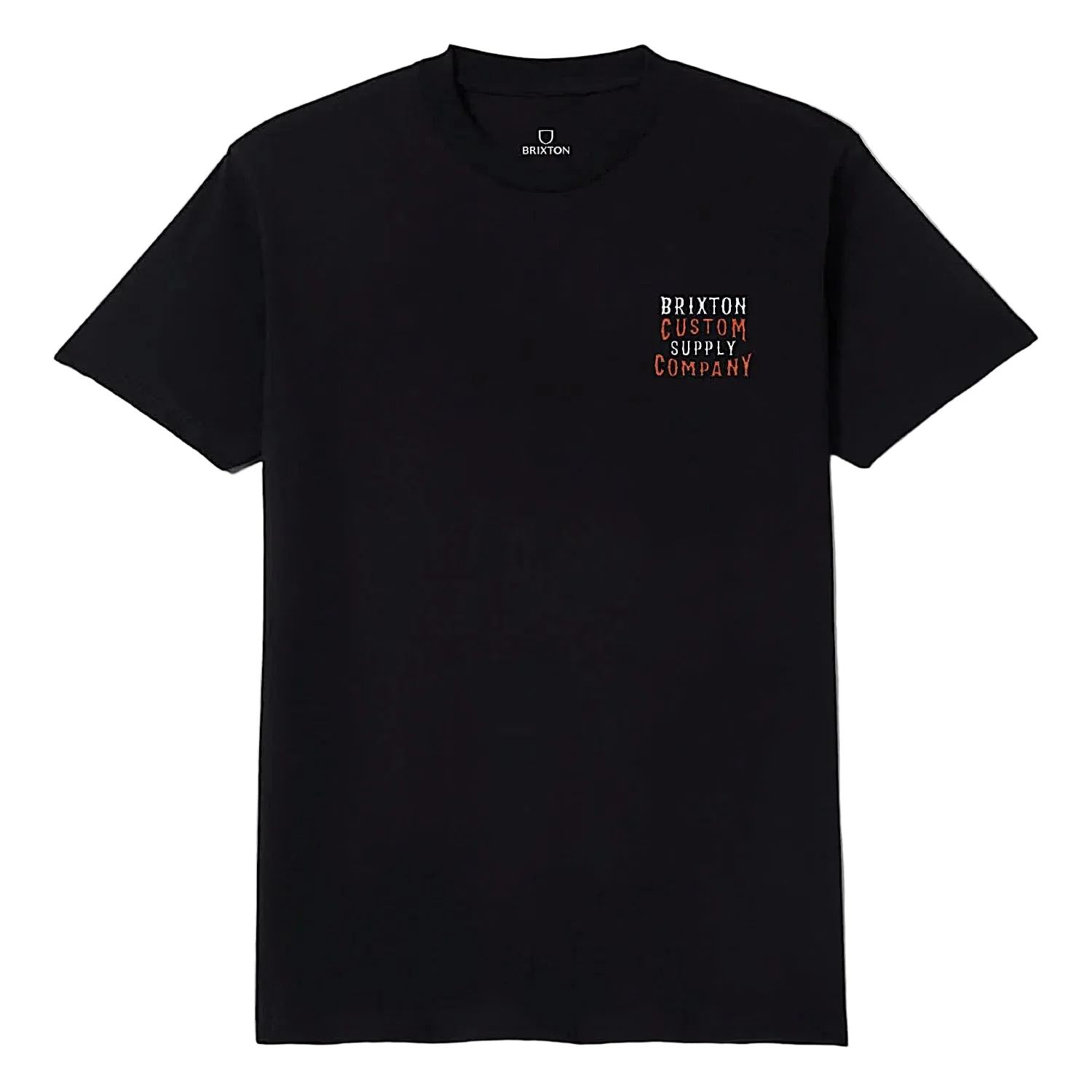 Brixton Men's Wheaton Tee - Black Worn Wash - Image 2