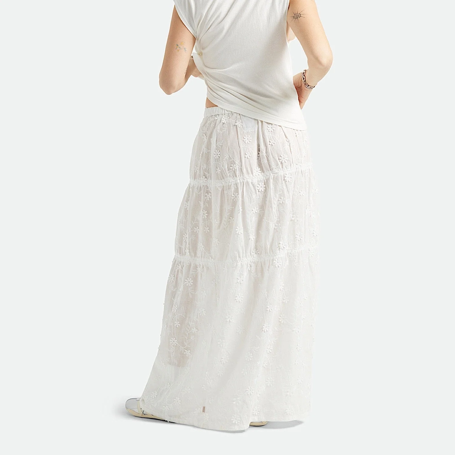 Brixton Women's The Abigail Skirt - Off White Floral - Image 3