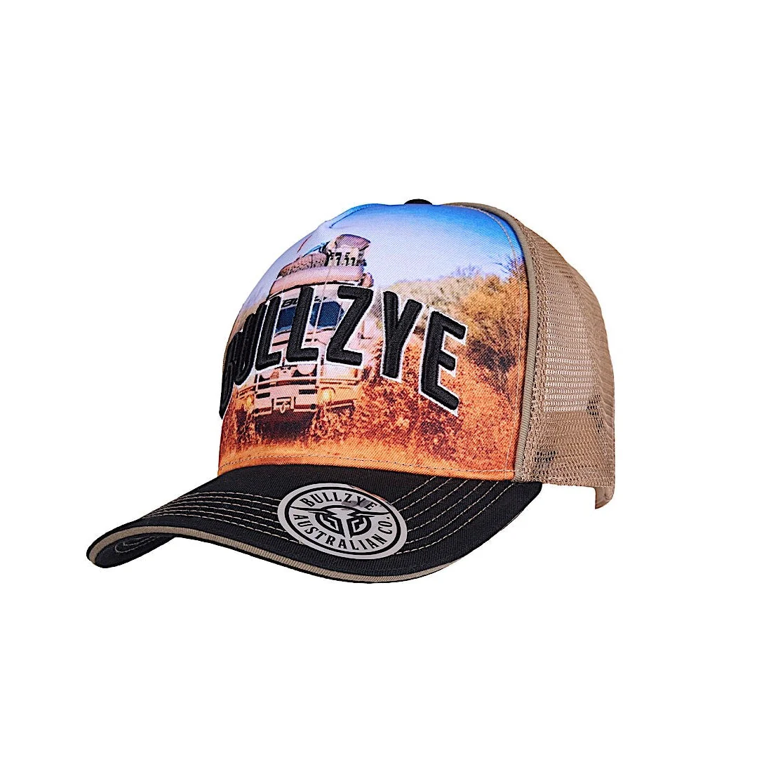 Bullzye Blazing High Profile Trucker Cap - Black/Multi