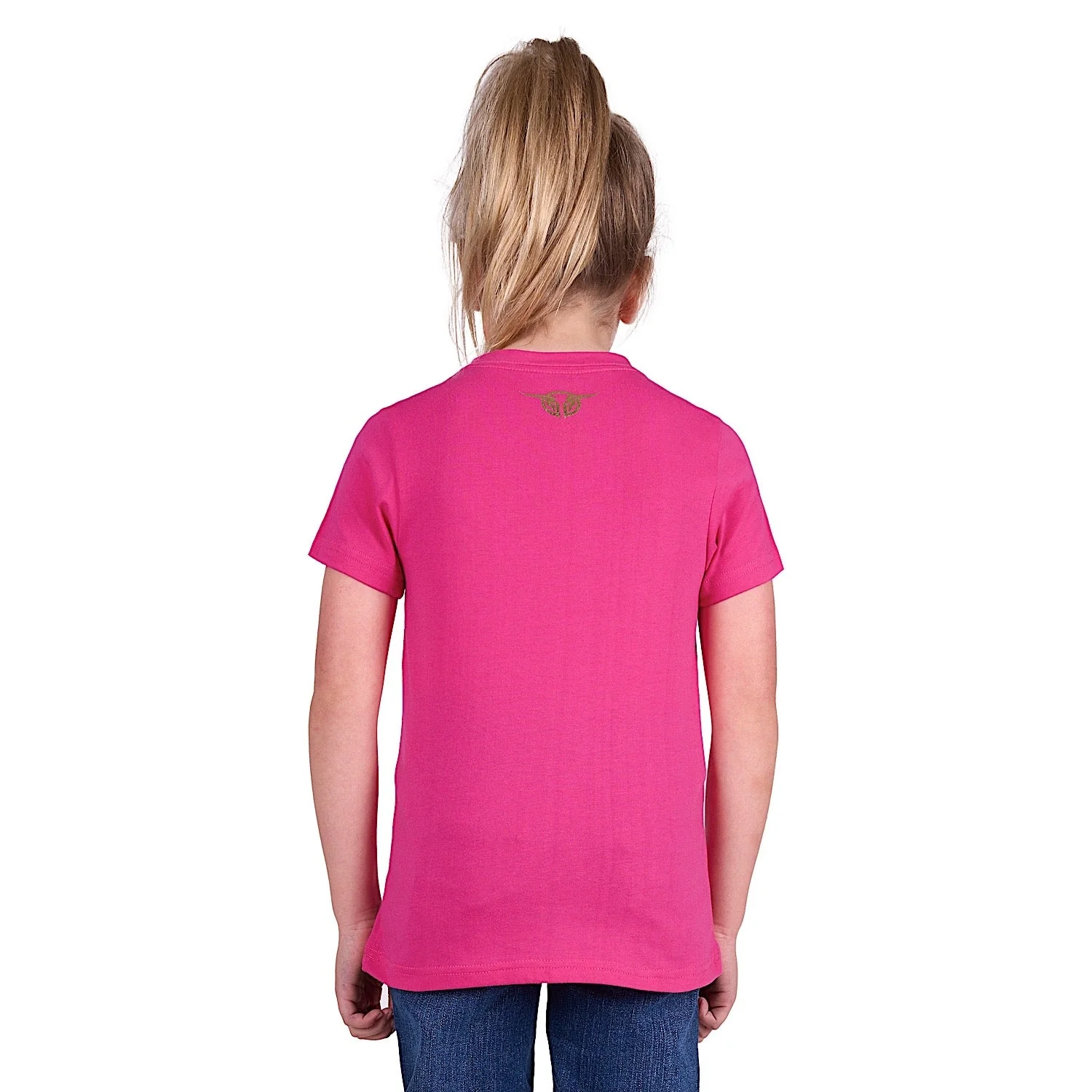 Bullzye Girl's Flora Short Sleeve Tee - Berry - Image 3