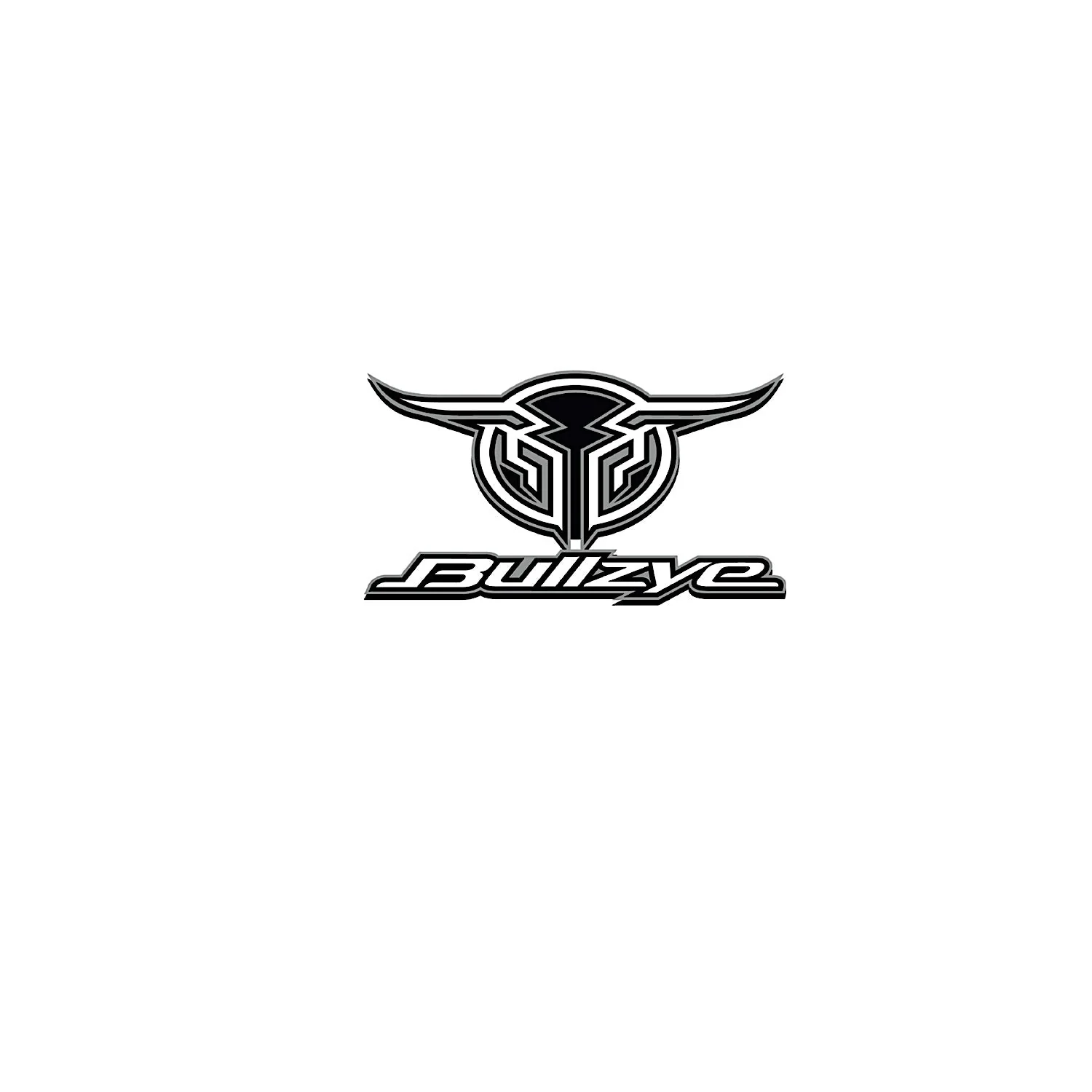 Bullzye Logo Sticker Size B - Grey
