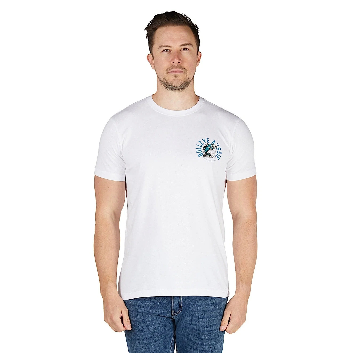 Bullzye Men's Barra T Shirt - White