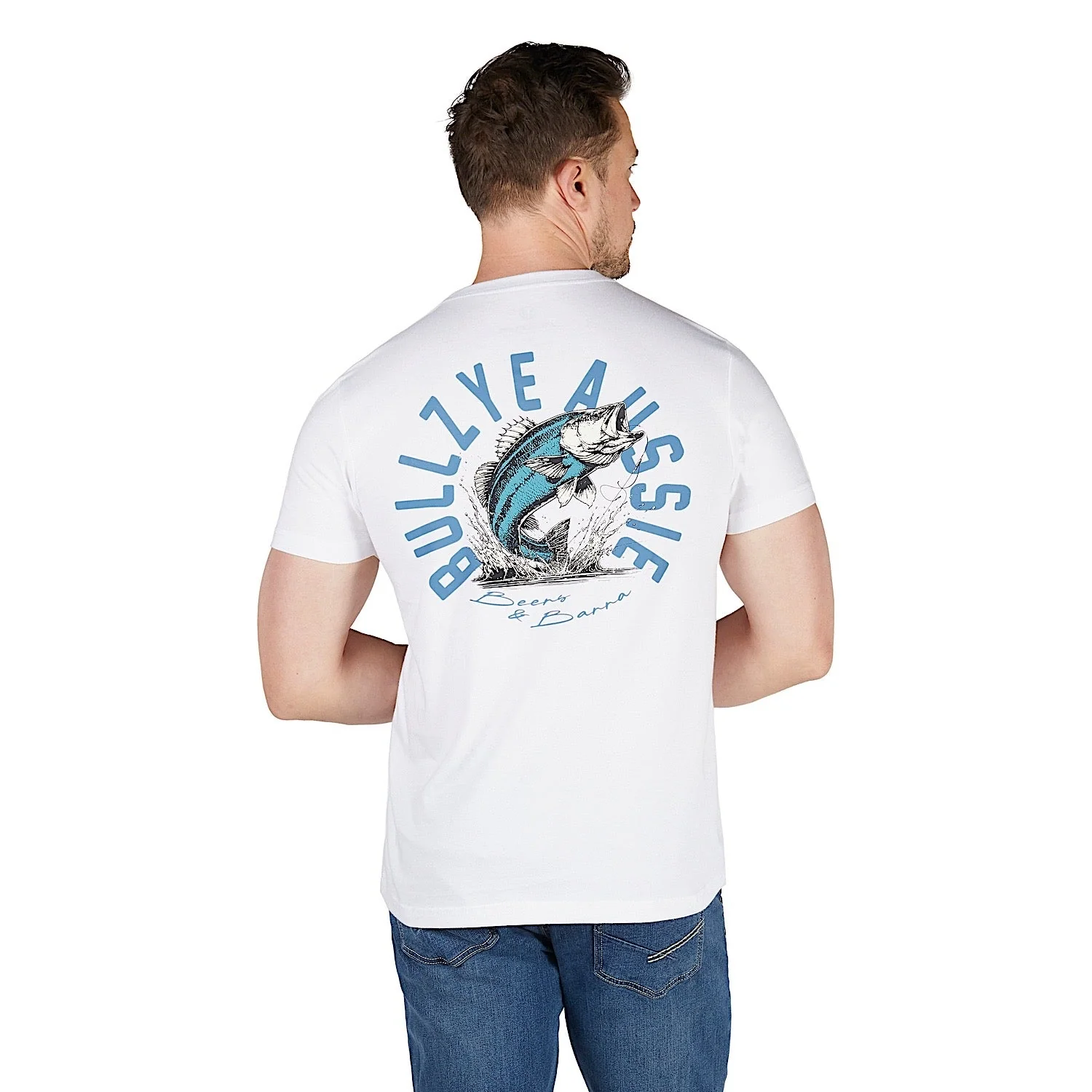 Bullzye Men's Barra T Shirt - White - Image 2