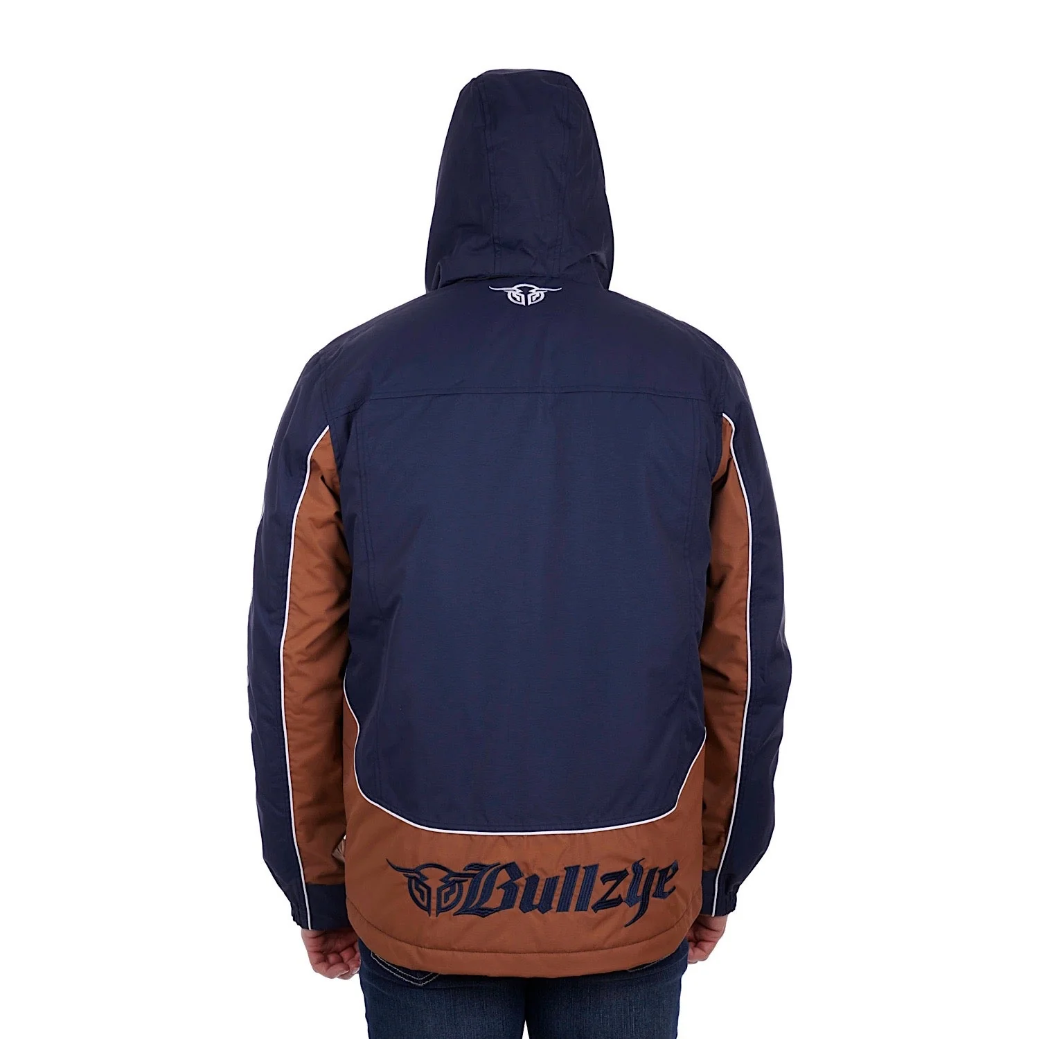 Bullzye Men's Bazooka Jacket - Navy / Tan - Image 4