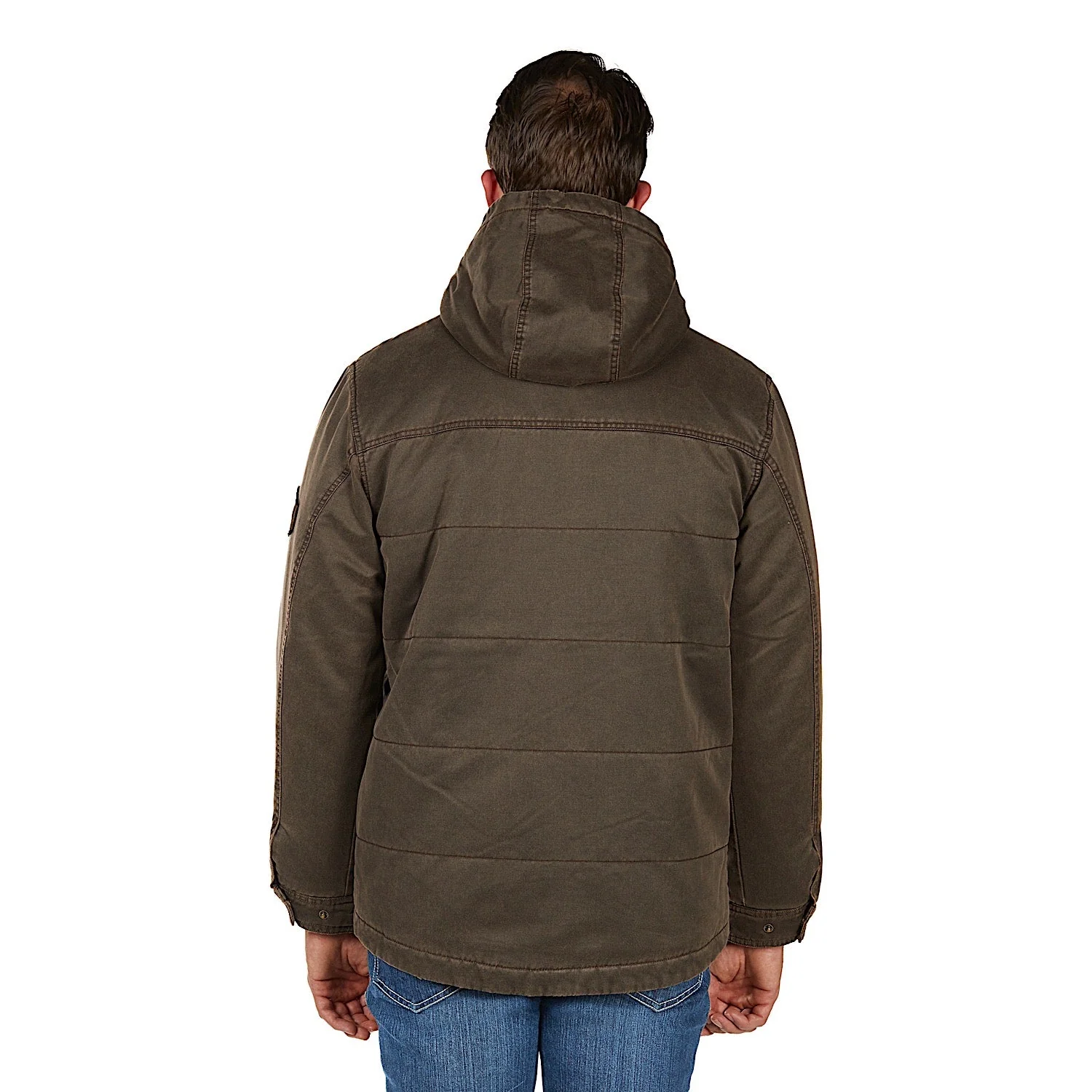 Bullzye Men's Canon Faux Oilskin Jacket - Rustic Mulch - Image 4