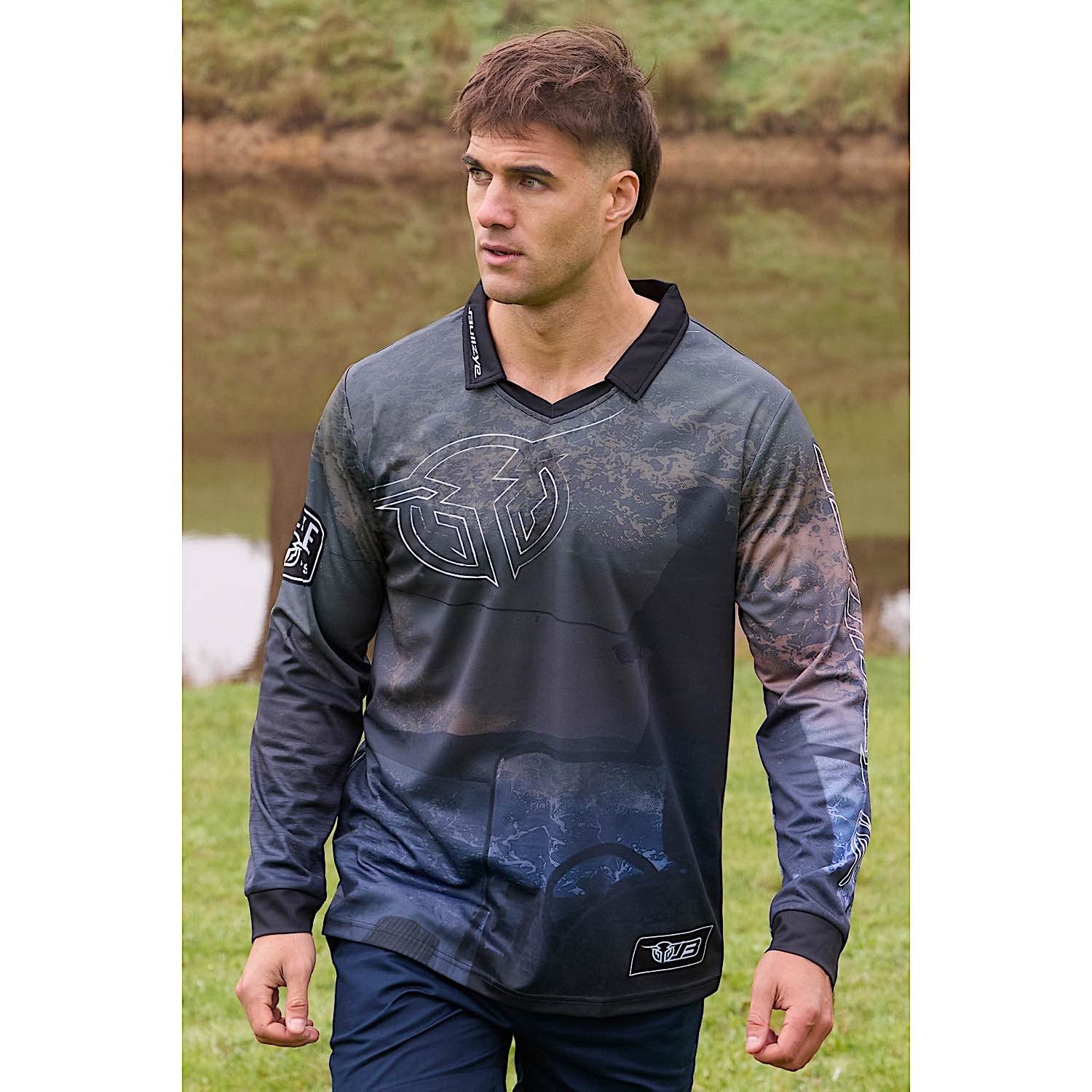 Bullzye Men's Luke Long Sleeve Tee - Multi - Image 5