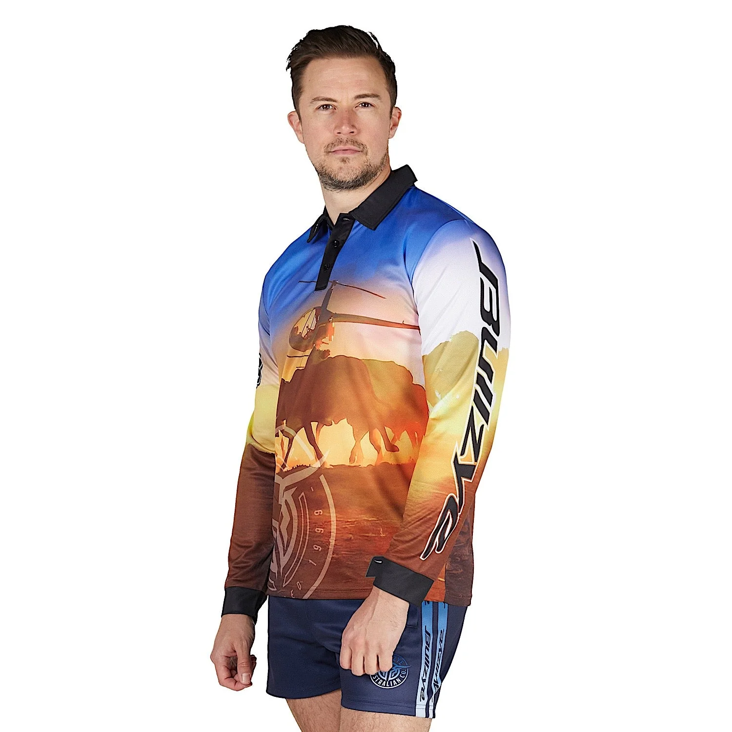 Bullzye Men's Outback Long Sleeve Fishing Shirt - Multi - Image 2