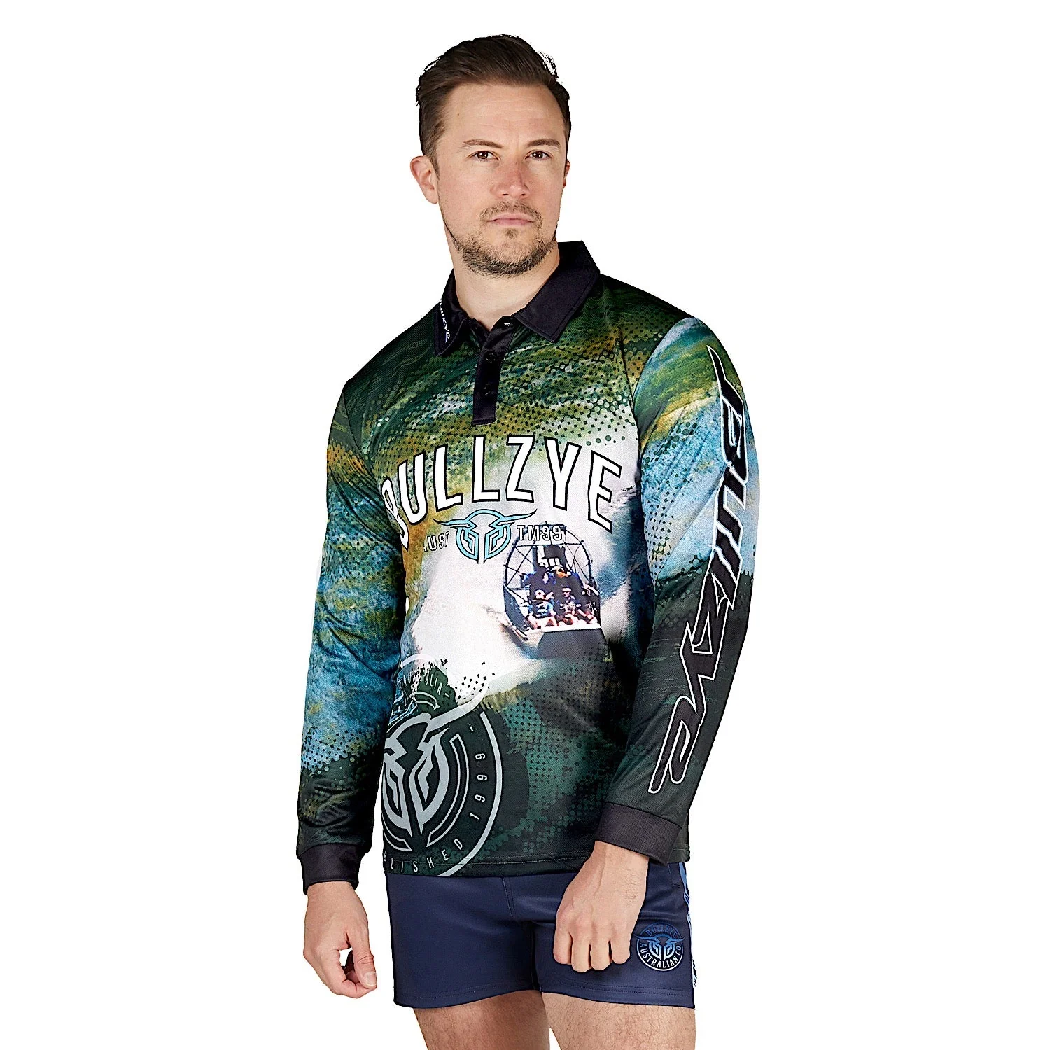 Bullzye Men's Rowdy Long Sleeve Fishing Shirt - Multi - Image 2