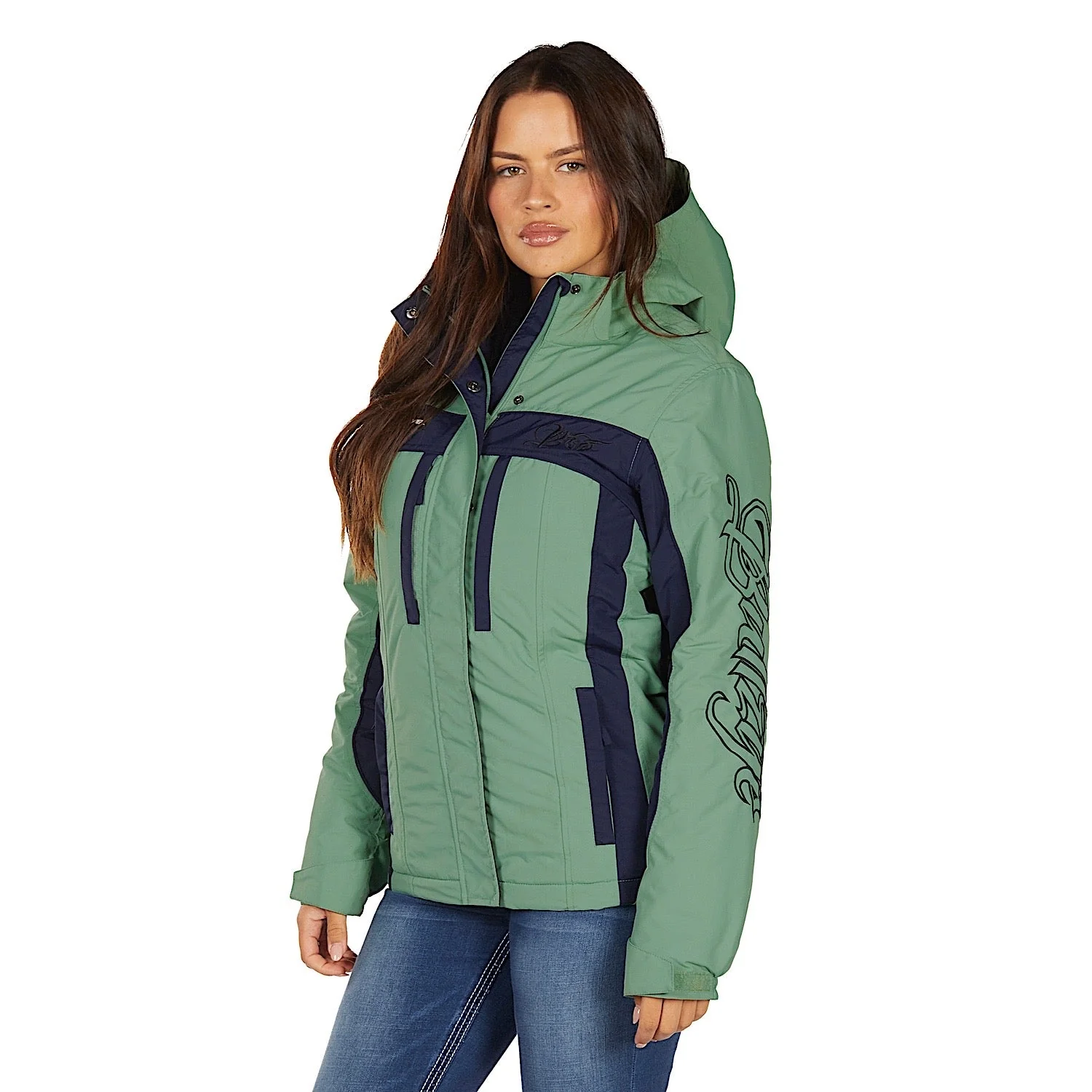 Bullzye Women's Carla Jacket - Navy / Moss