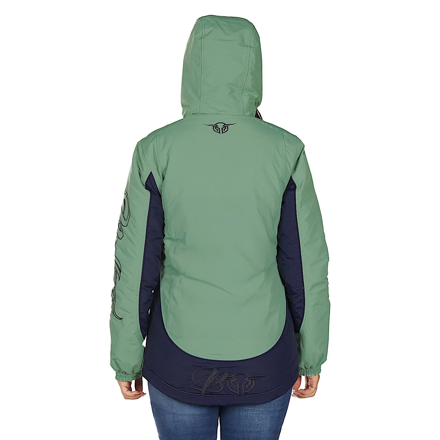 Bullzye Women's Carla Jacket - Navy / Moss - Image 5