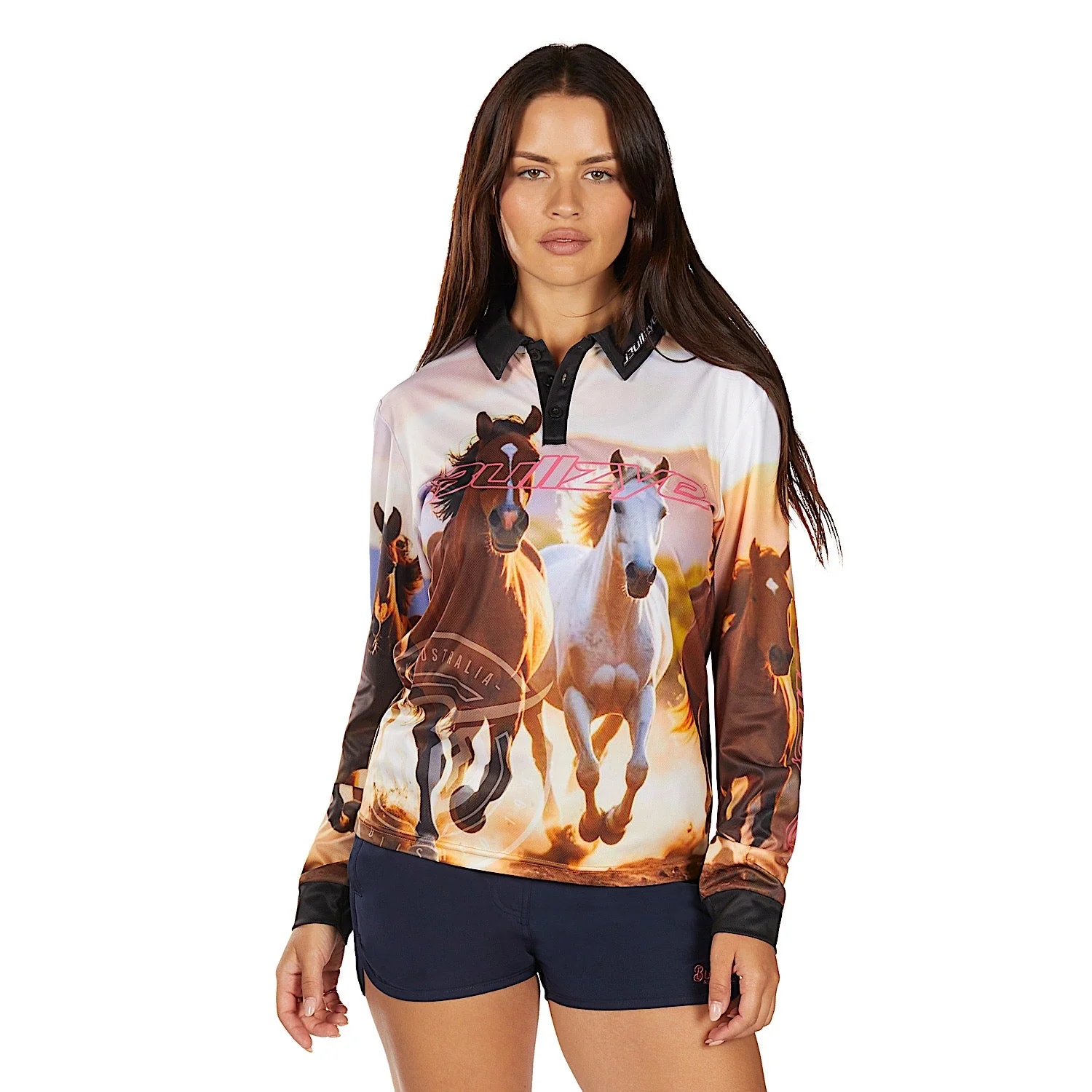 Bullzye Women's Gallop Long Sleeve T Shirt - Multi
