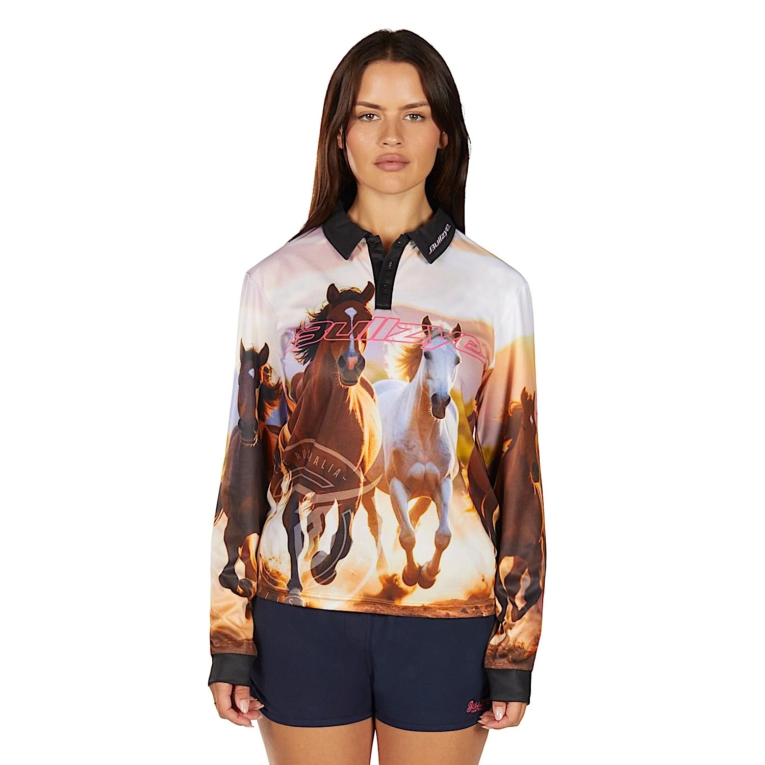 Bullzye Women's Gallop Long Sleeve T Shirt - Multi - Image 2
