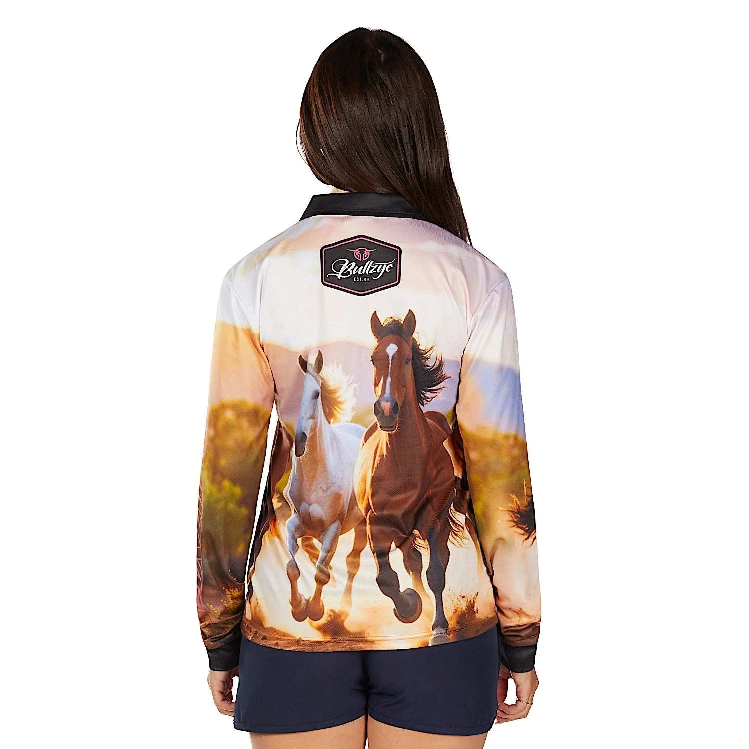 Bullzye Women's Gallop Long Sleeve T Shirt - Multi - Image 4