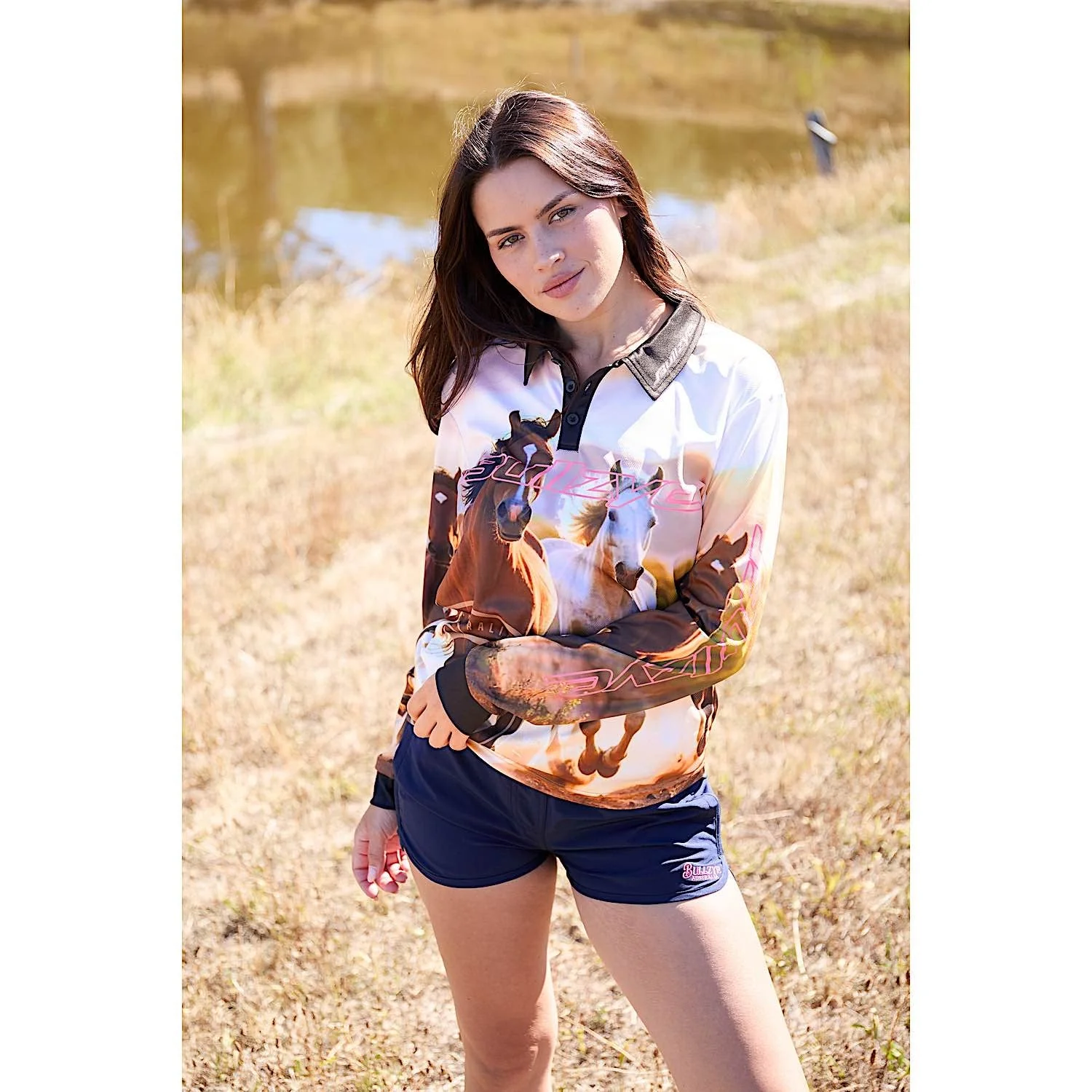 Bullzye Women's Gallop Long Sleeve T Shirt - Multi - Image 5