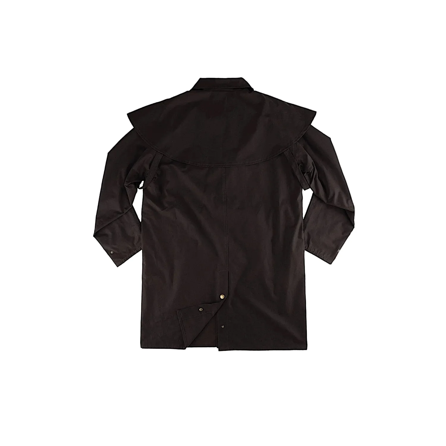 Burke & Wills Stockman Short Oilskin Coat - Brown - Image 2