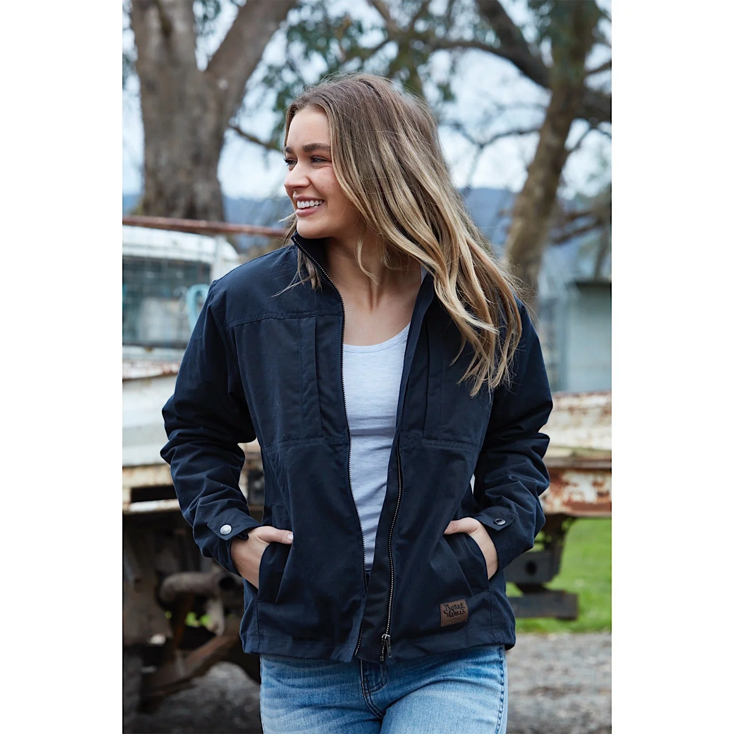 Burke & Wills Women's Sturt Jacket - Ink - Image 3