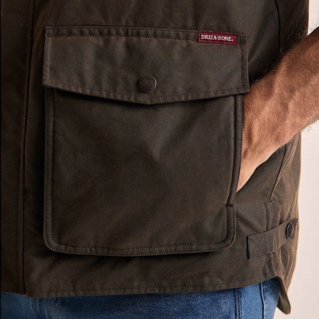 Driza-Bone Jumbuck Vest - Heritage Brown - Image 5