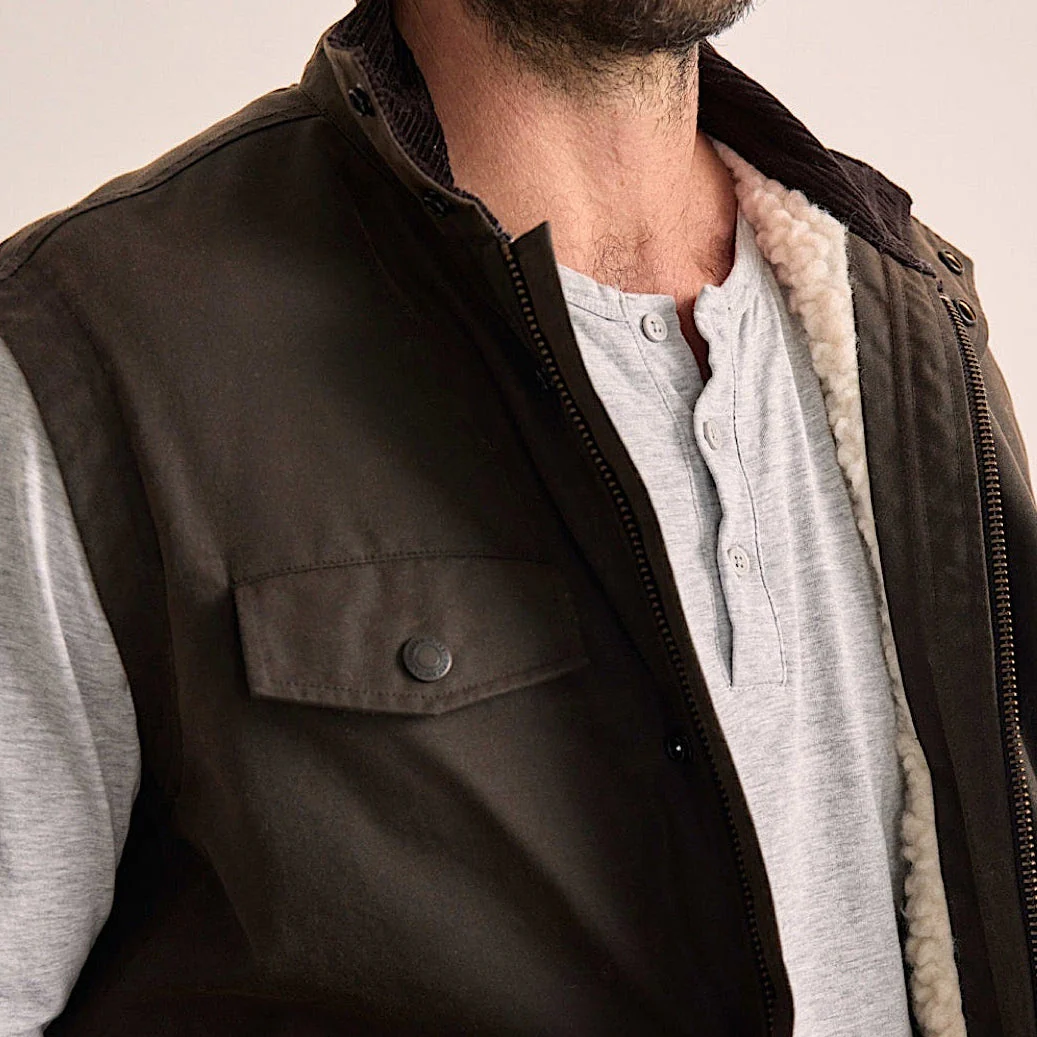 Driza-Bone Jumbuck Vest - Heritage Brown - Image 6