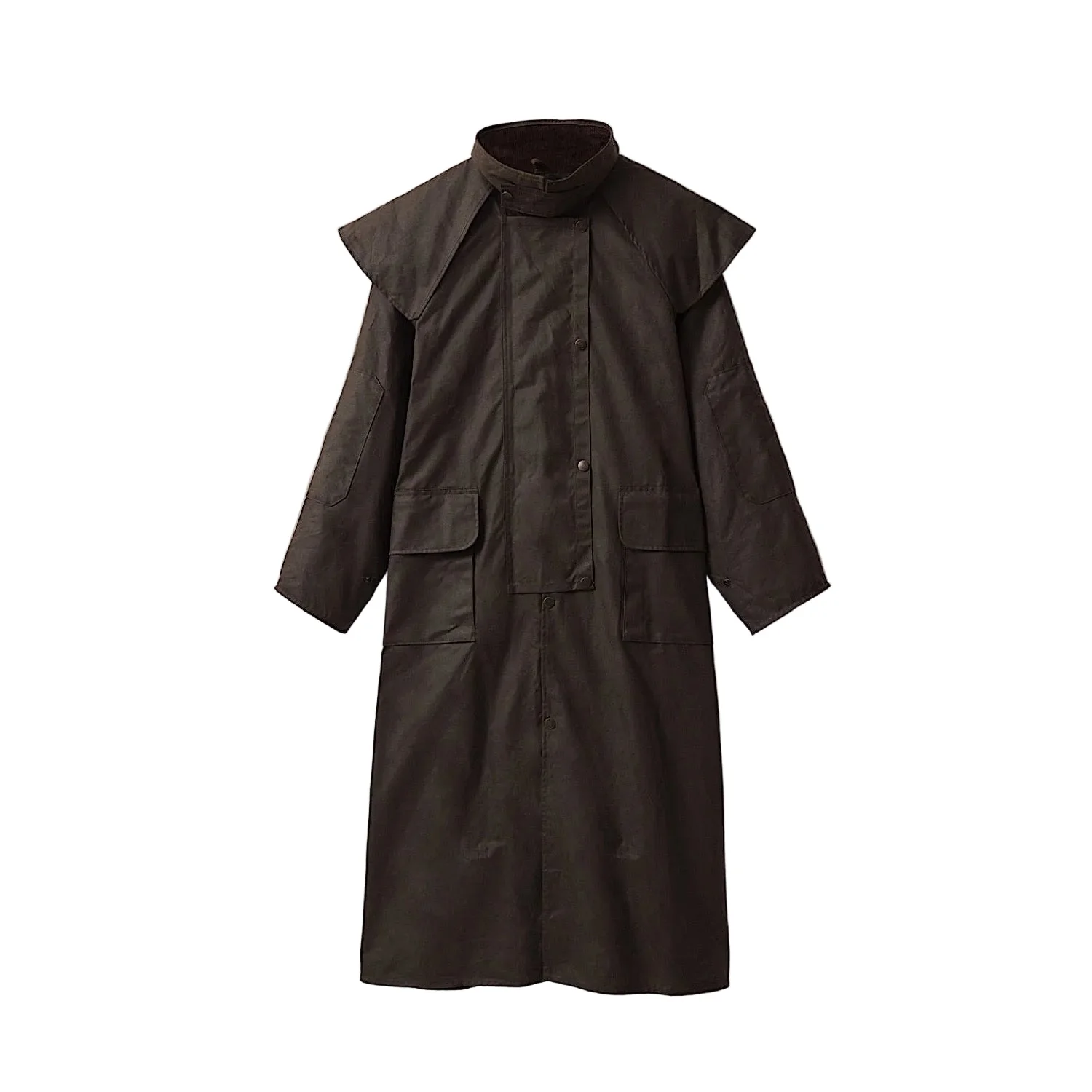 Driza-Bone Heritage Rider Oilskin Coat - Brown - Image 3