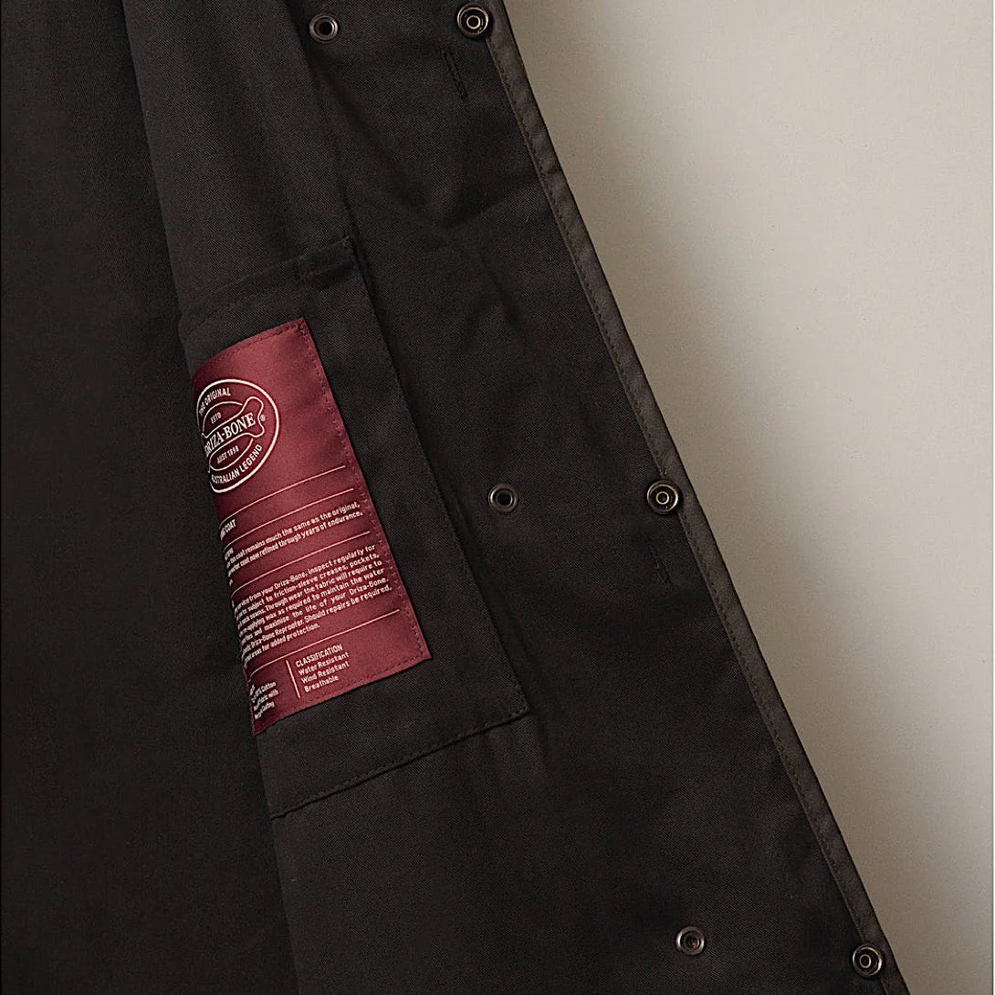 Driza-Bone Heritage Rider Oilskin Coat - Brown - Image 7