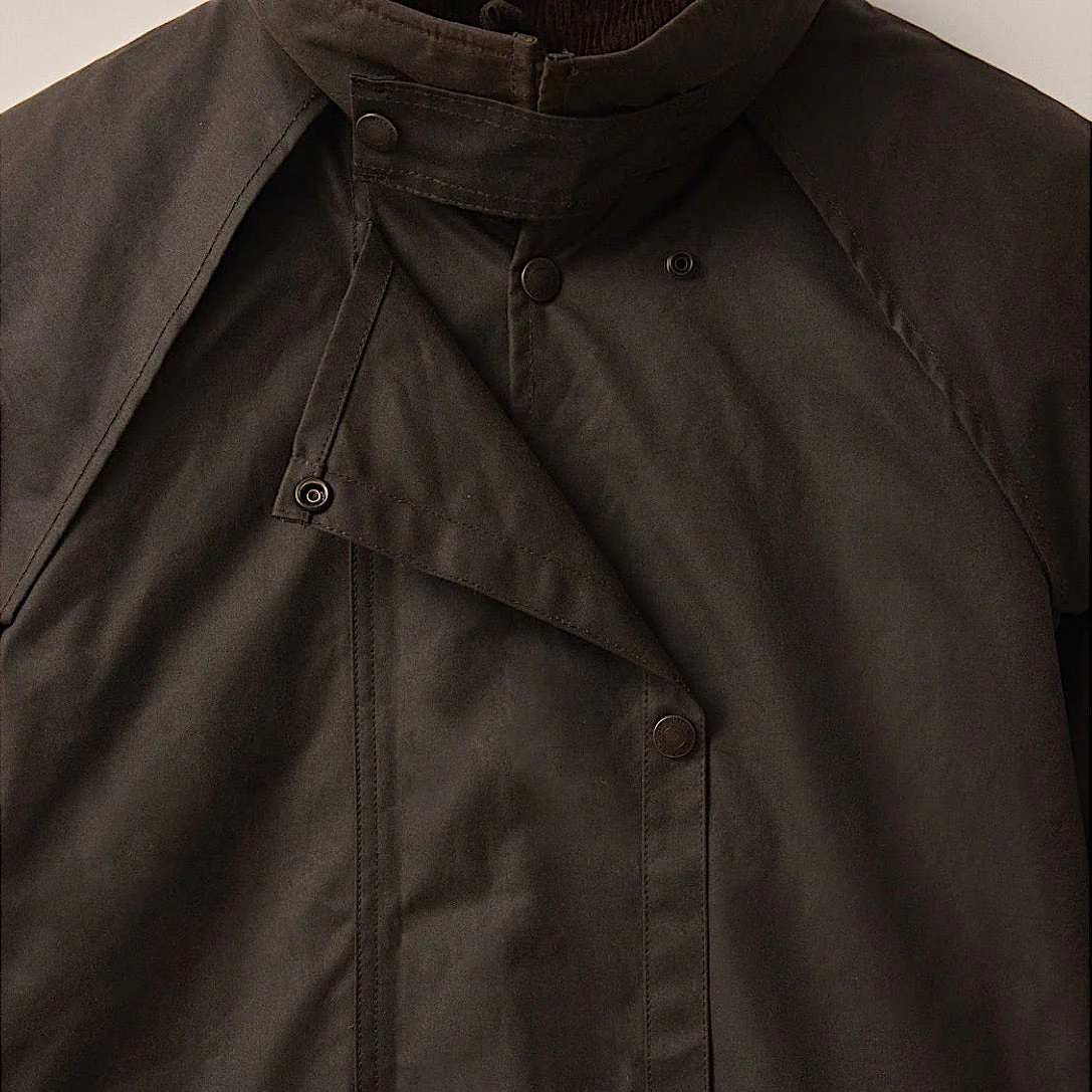 Driza-Bone Heritage Rider Oilskin Coat - Brown - Image 8