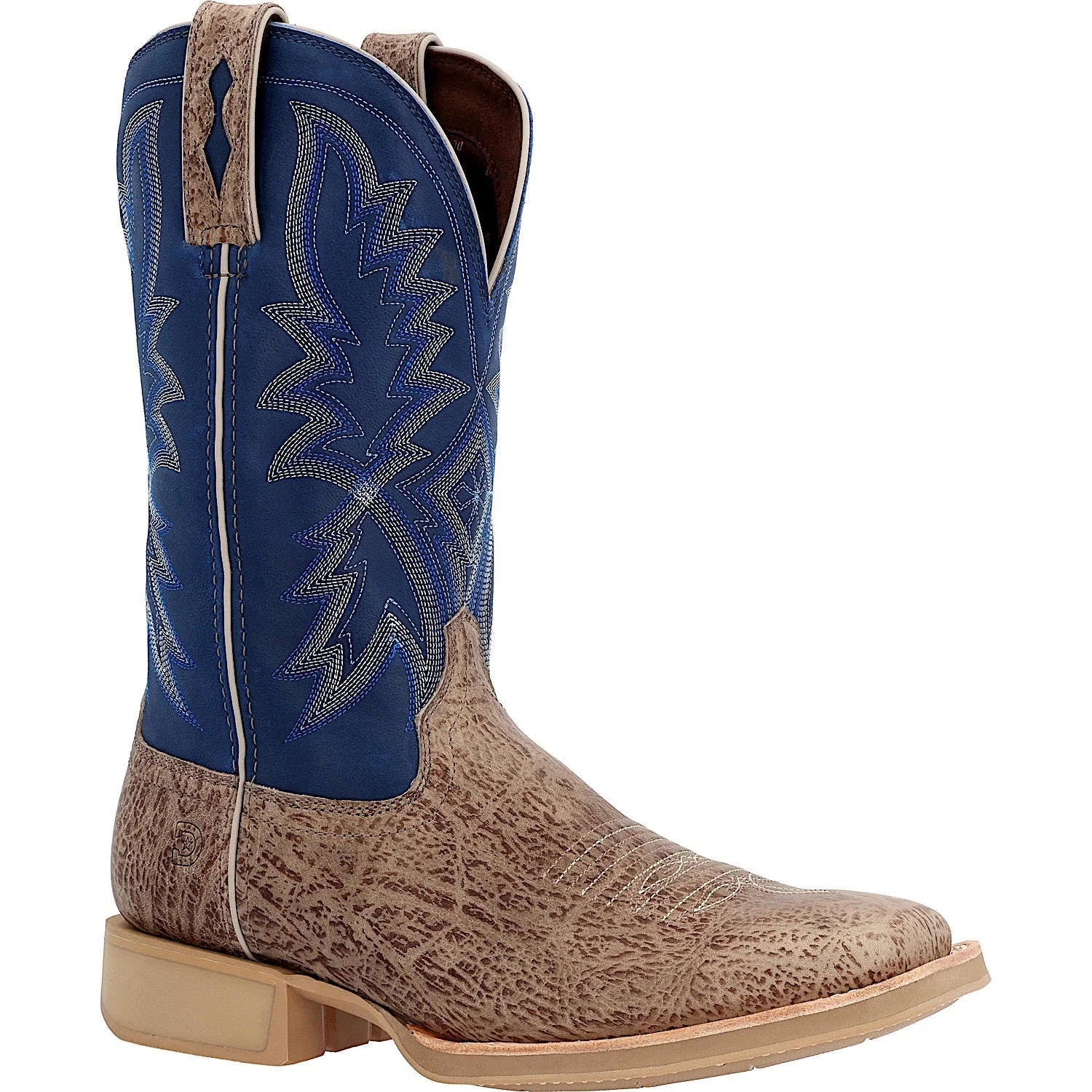 Durango Men's Rebel Pro Lite Western Boot - Weathered Grey and Denim Blue