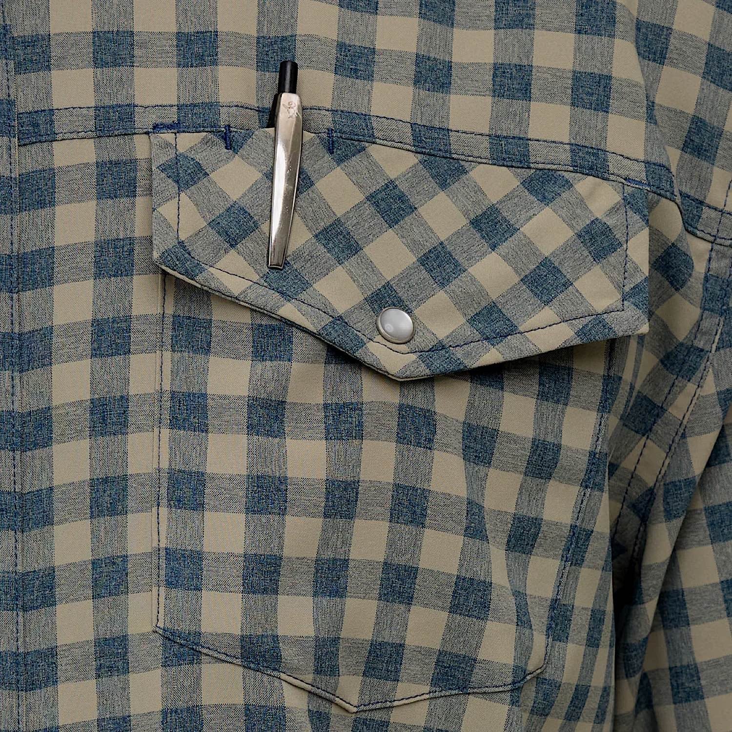 GameGuard Men's Shirt Short Sleeve Pearl Snap - Mesquite - Image 4