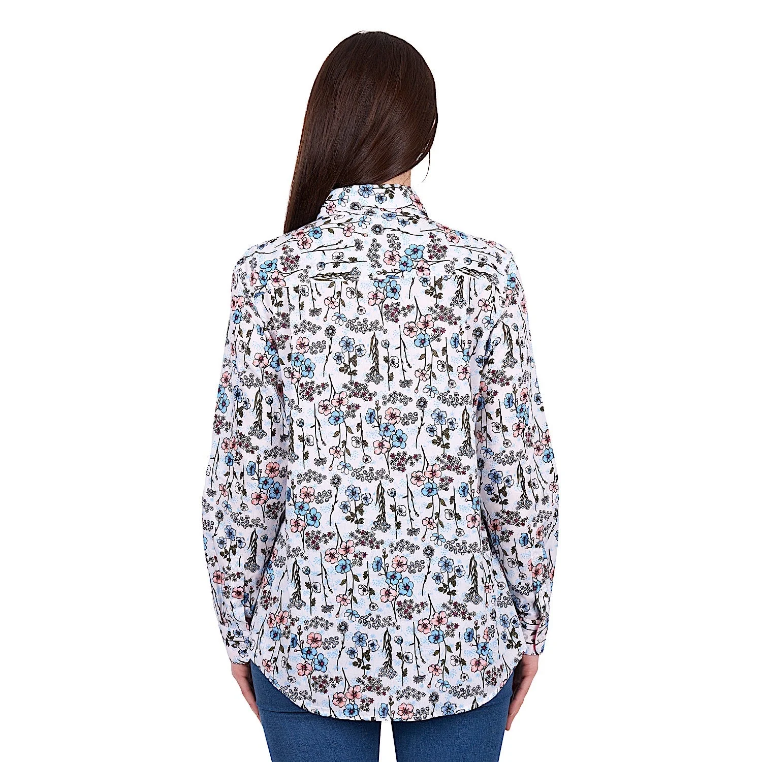 Hard Slog Women's Alice 1/2 Placket Shirt - Blue - Image 4