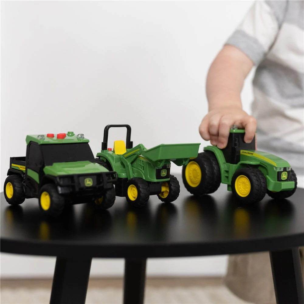 John Deere Kid's Lights & Sound Mini Tractors 3-pack - Image 3