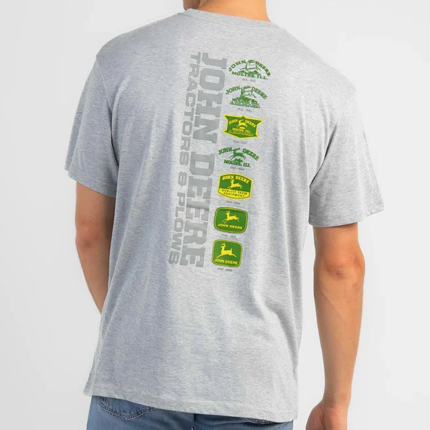 John Deere Logo Tee - Oxford Grey - Image 2