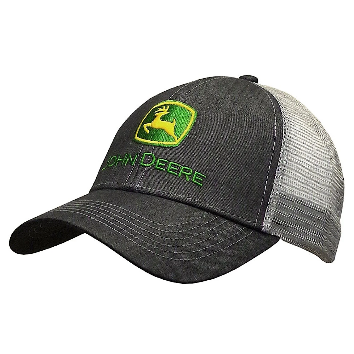 John Deere Twill/Mesh Trucker Cap - Charcoal