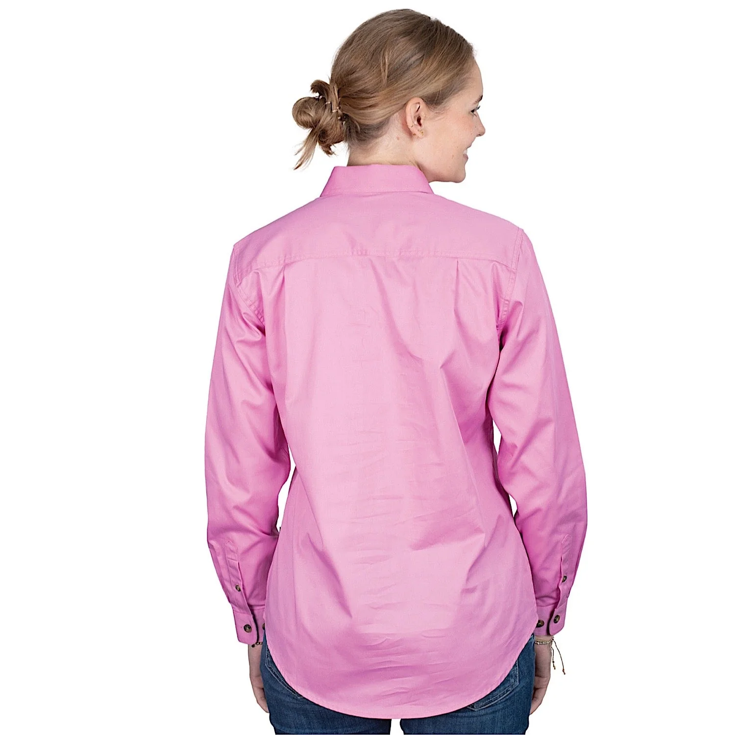 Just Country Women's Jahna Half Button Work Shirt - Musk - Image 2