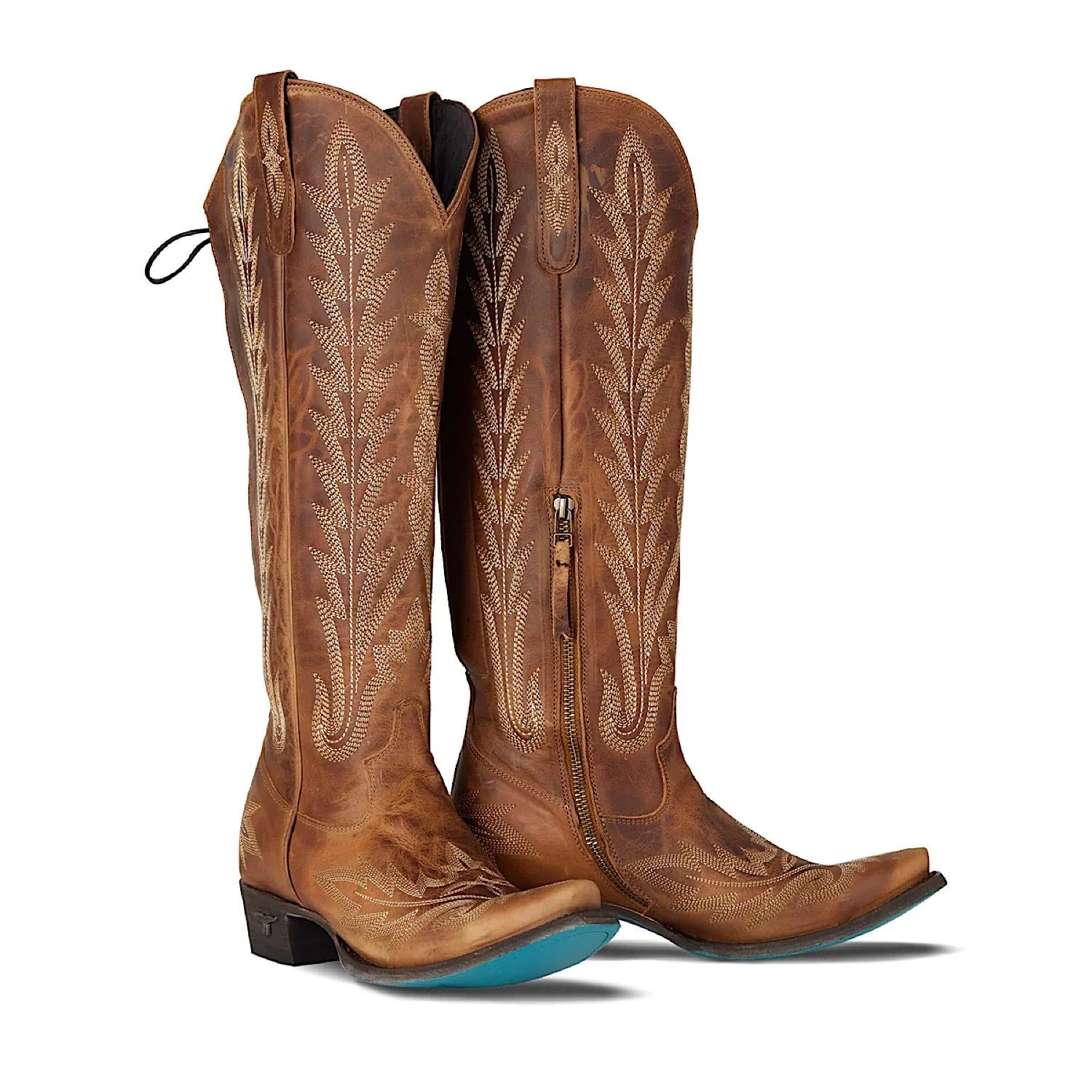 Lane Boots Lexington Knee High Corset - Desert Clay
