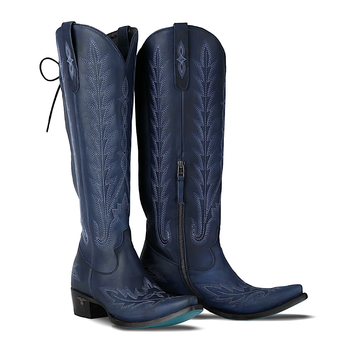 Lane Boots Lexington Knee High Corset - Midnight Navy