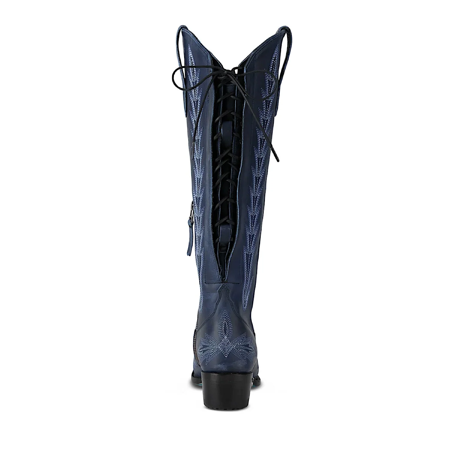 Lane Boots Lexington Knee High Corset - Midnight Navy - Image 7