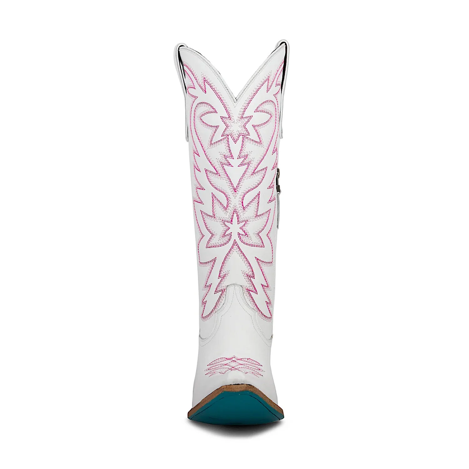 Lane Boots Smokeshow Boot - Matte White and Neon Pink - Image 3
