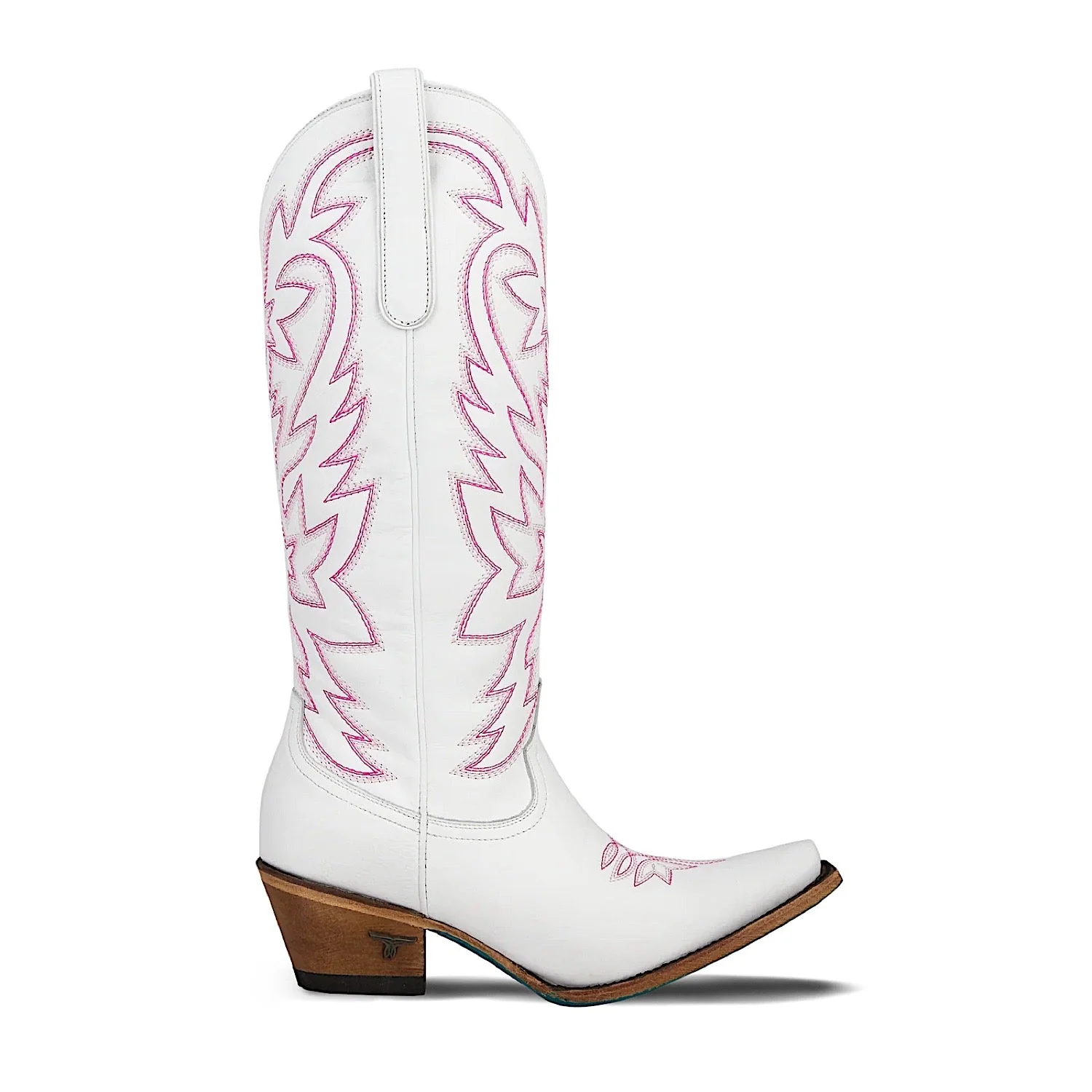 Lane Boots Smokeshow Boot - Matte White and Neon Pink - Image 4