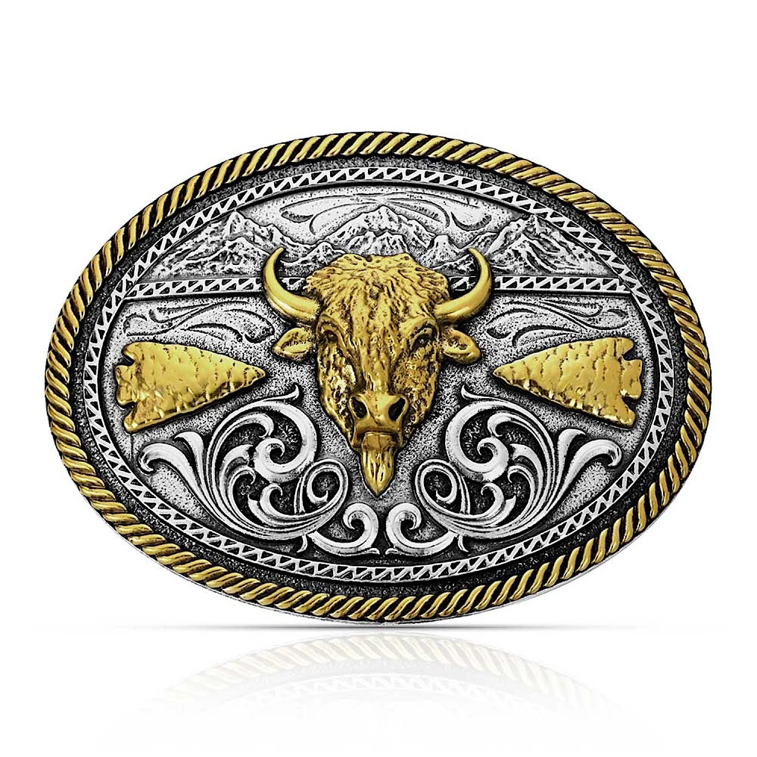 Montana Silversmiths Attitude Buffalo Buckle - Buffalo Ridge