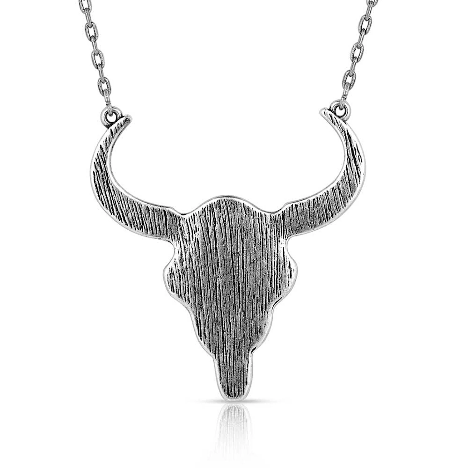 Montana Silversmiths Buffalo Skull Necklace - Image 3