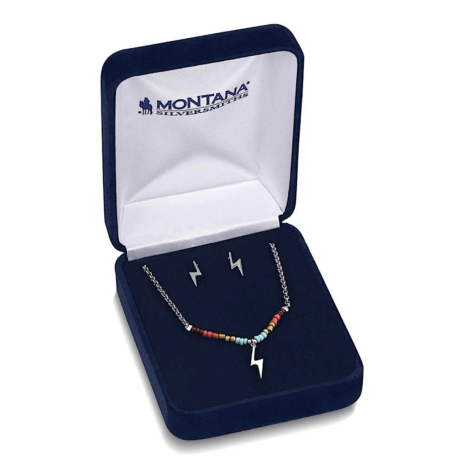 Montana Silversmiths Colourstruck Lightning Bolt Beaded Jewellery Set - Image 3