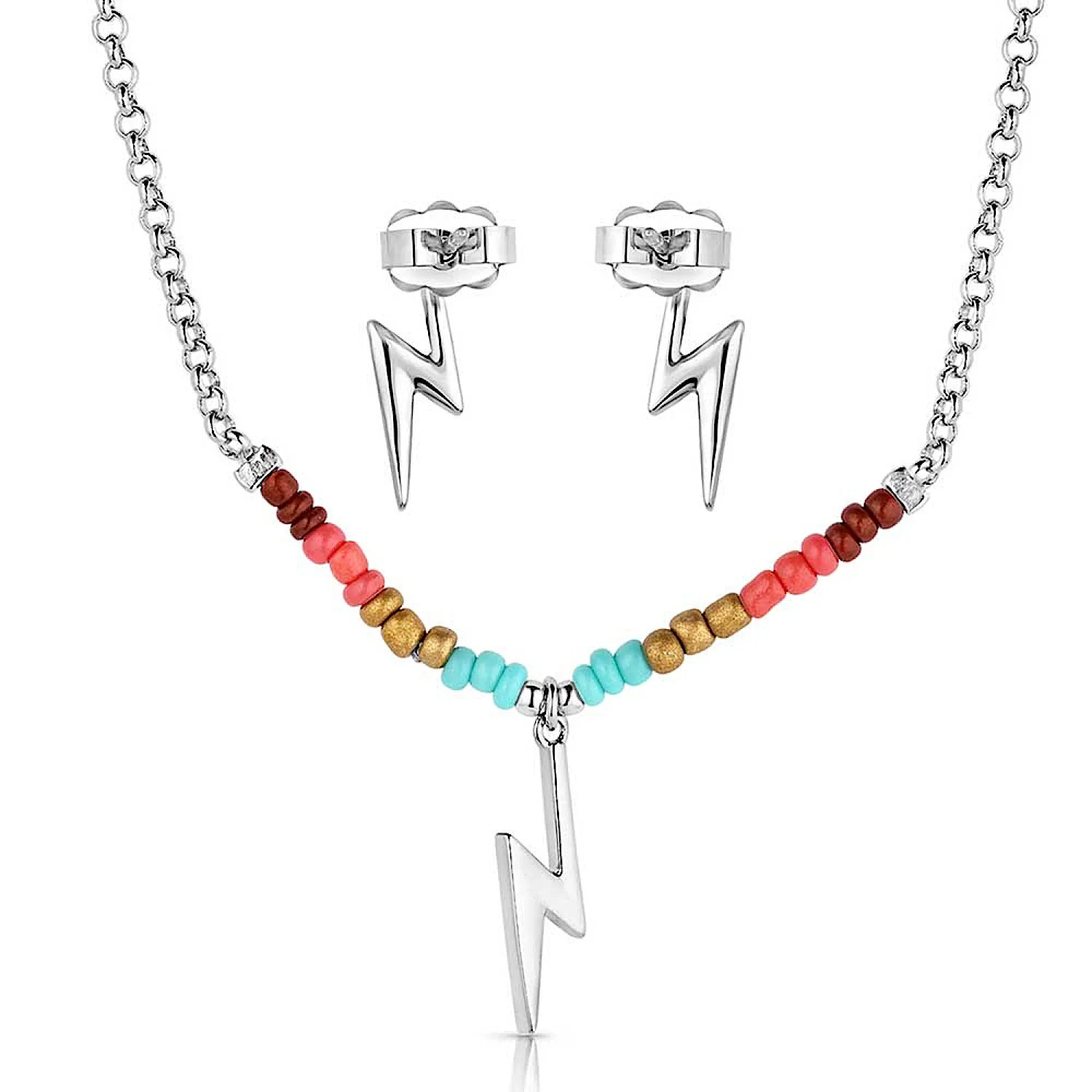 Montana Silversmiths Colourstruck Lightning Bolt Beaded Jewellery Set - Image 4