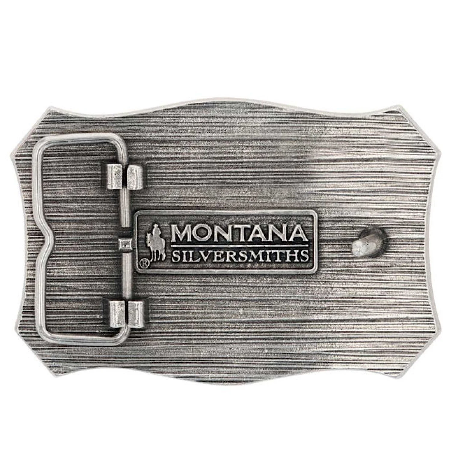 Montana Silversmiths Longhorn Crest Filigree Attitude Buckle - Image 2