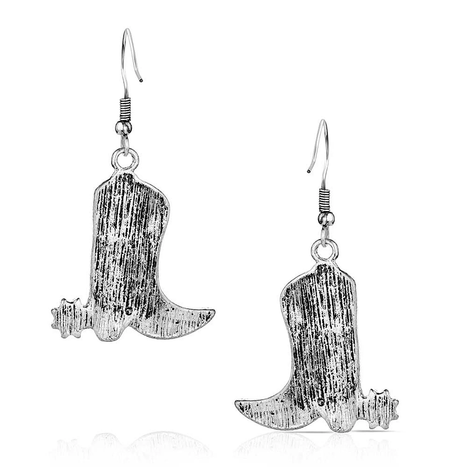 Montana Silversmiths Turquoise Cowboy Kicker Earrings - Image 2
